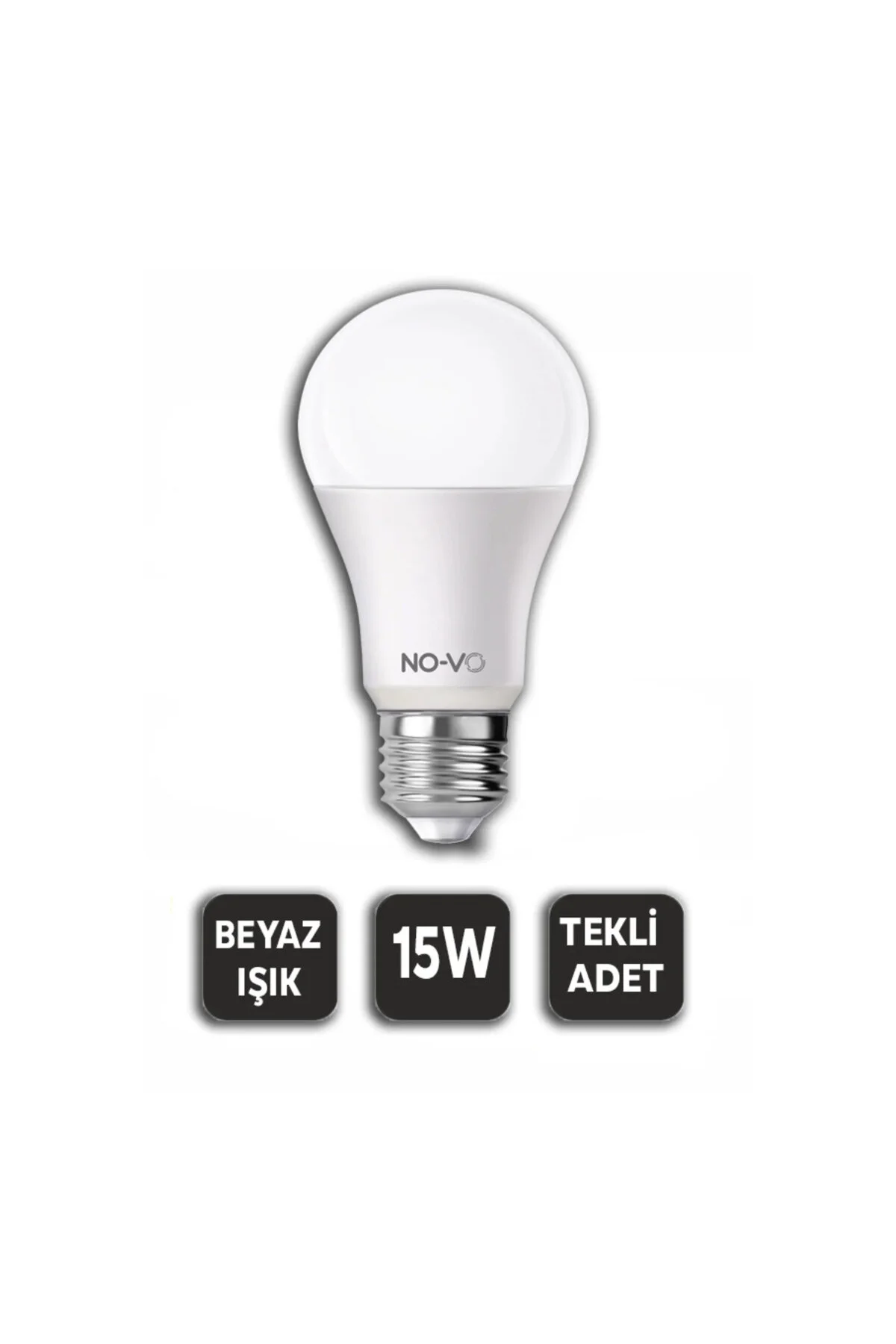 10 ADET 15W BEYAZ LED AMPUL 1200LM 6500K 15.000 SAAT ÖMÜR (4741) - Just Cheap Store Görsel 2