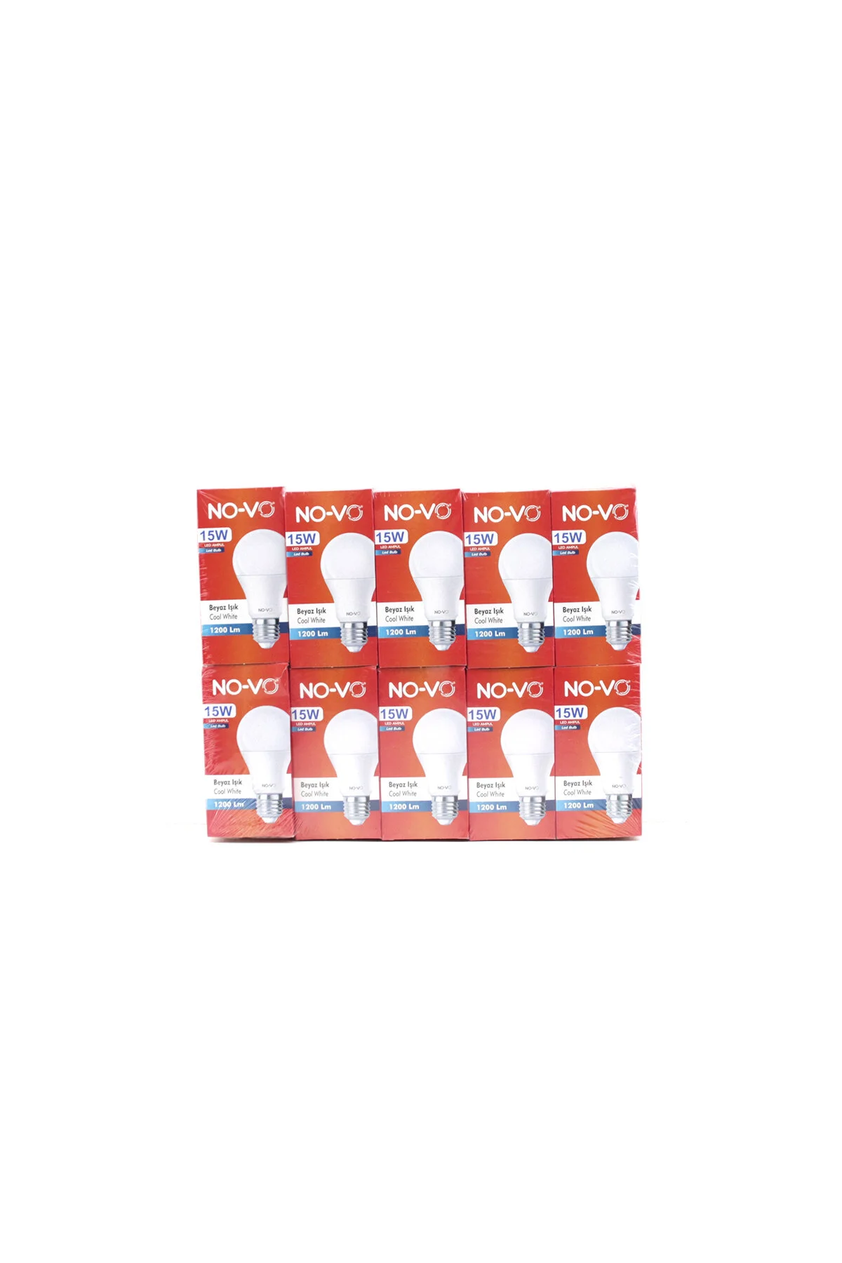 10 ADET 15W BEYAZ LED AMPUL 1200LM 6500K 15.000 SAAT ÖMÜR (4741) - Just Cheap Store Görsel 3