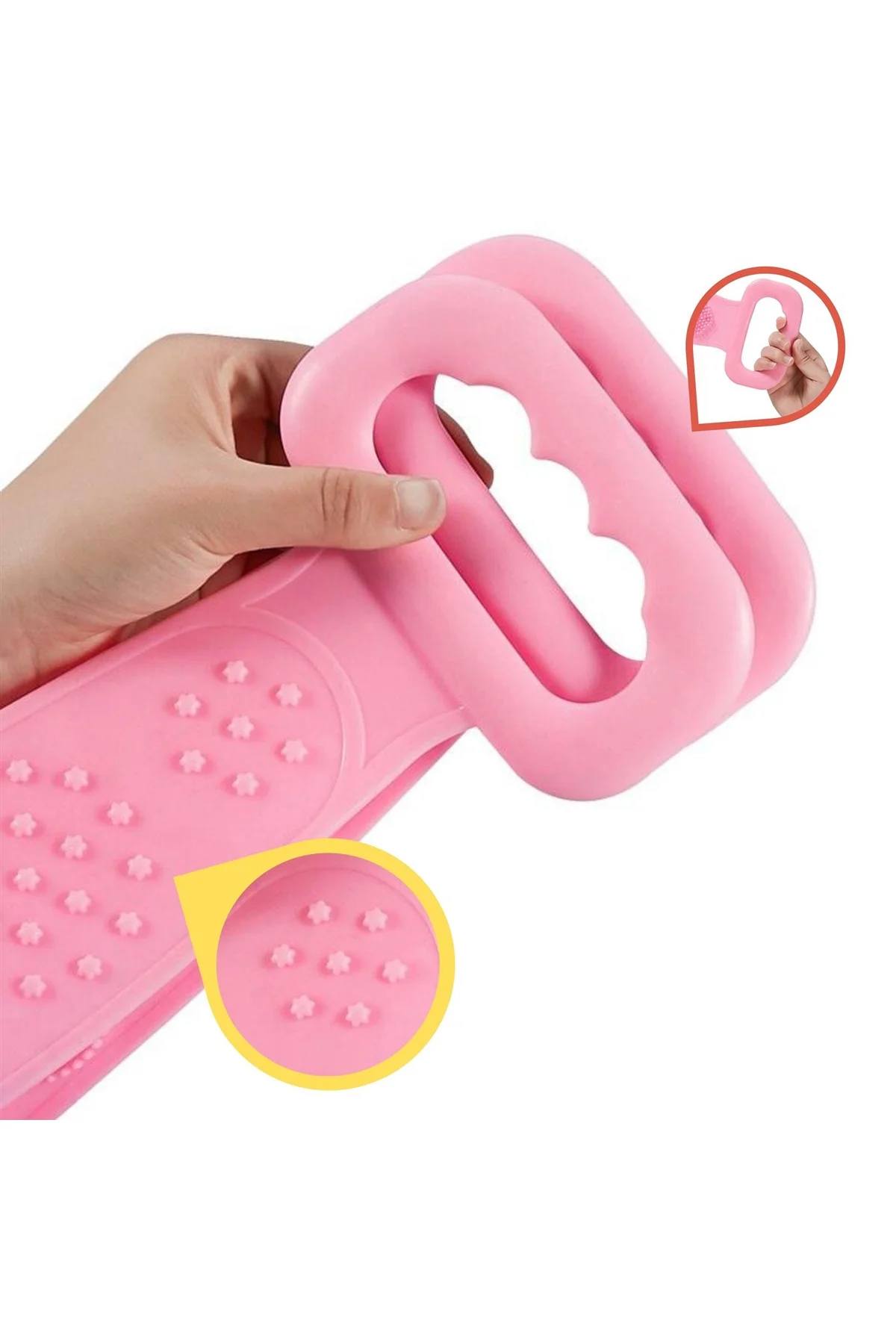 Çift Taraflı Banyo Hamam Lifi Silikon Masajlı Yumuşak Duş Lifi Uzun Ömürlü Hazır Banyo Kesesi (4741) - Just Cheap Store Görsel 4