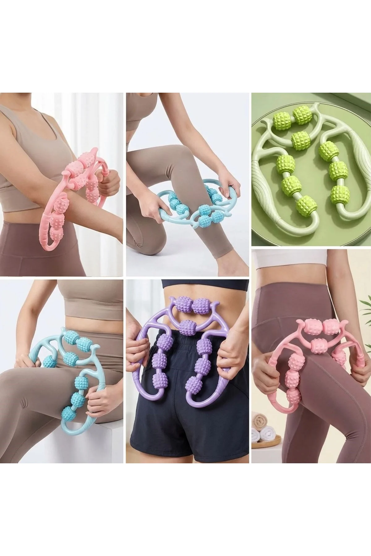9 Tekerlekli Lenfatik Masaj Aleti– Selülit Karşıtı Vücut Sıkılaştırıcı ve Şekillendirici Kas Rahatla - Just Cheap Store Görsel 4
