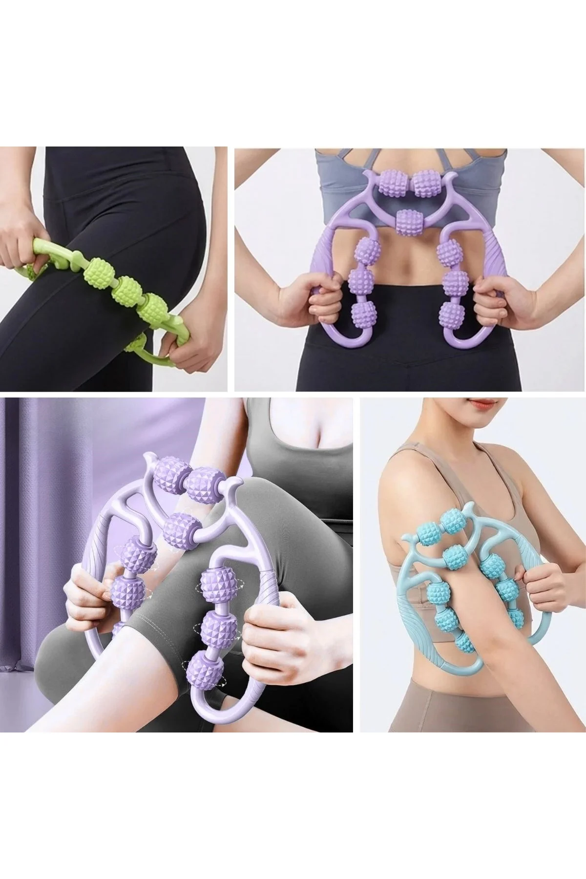 9 Tekerlekli Lenfatik Masaj Aleti– Selülit Karşıtı Vücut Sıkılaştırıcı ve Şekillendirici Kas Rahatla - Just Cheap Store Görsel 2