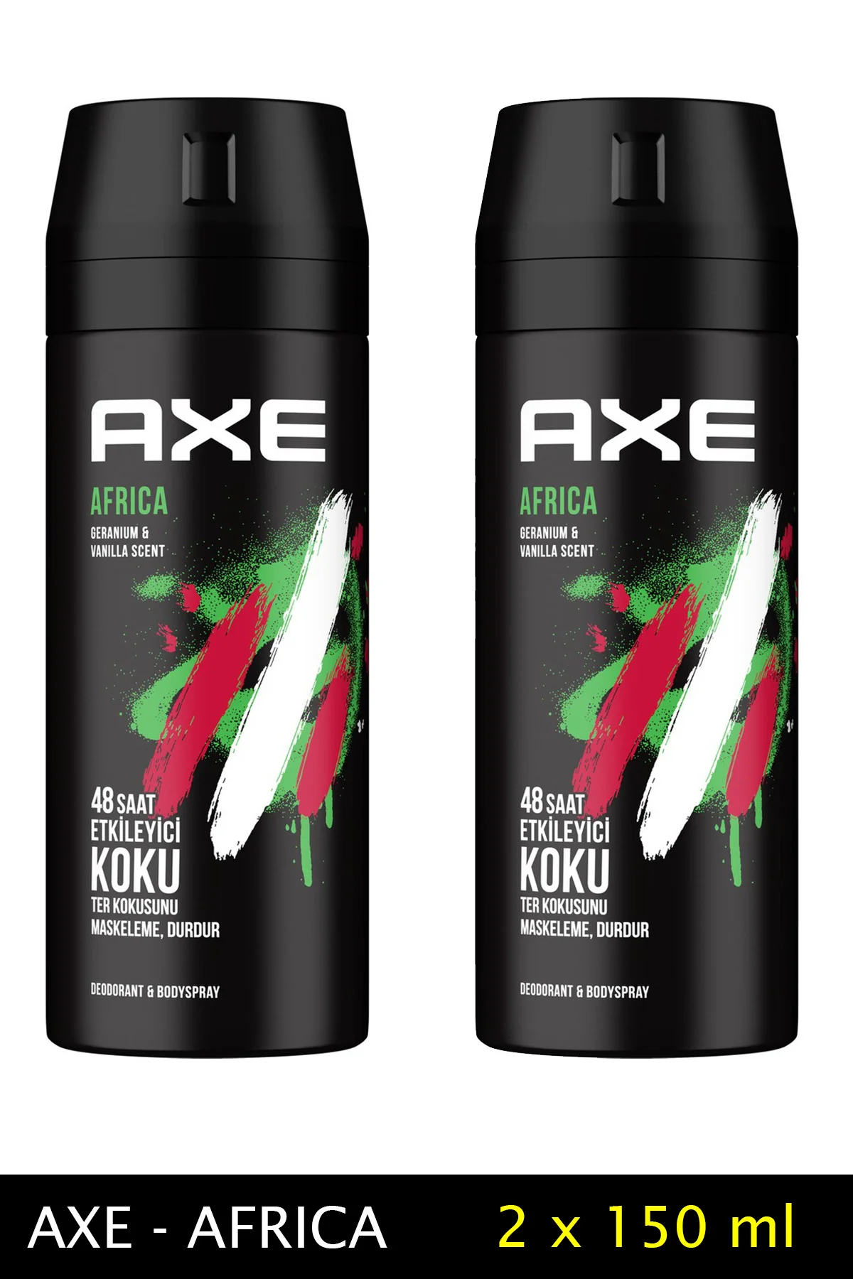 2 Adet Axe Africa Erkek Deodorant Sprey 150 ml - Just Cheap Store Görsel 2