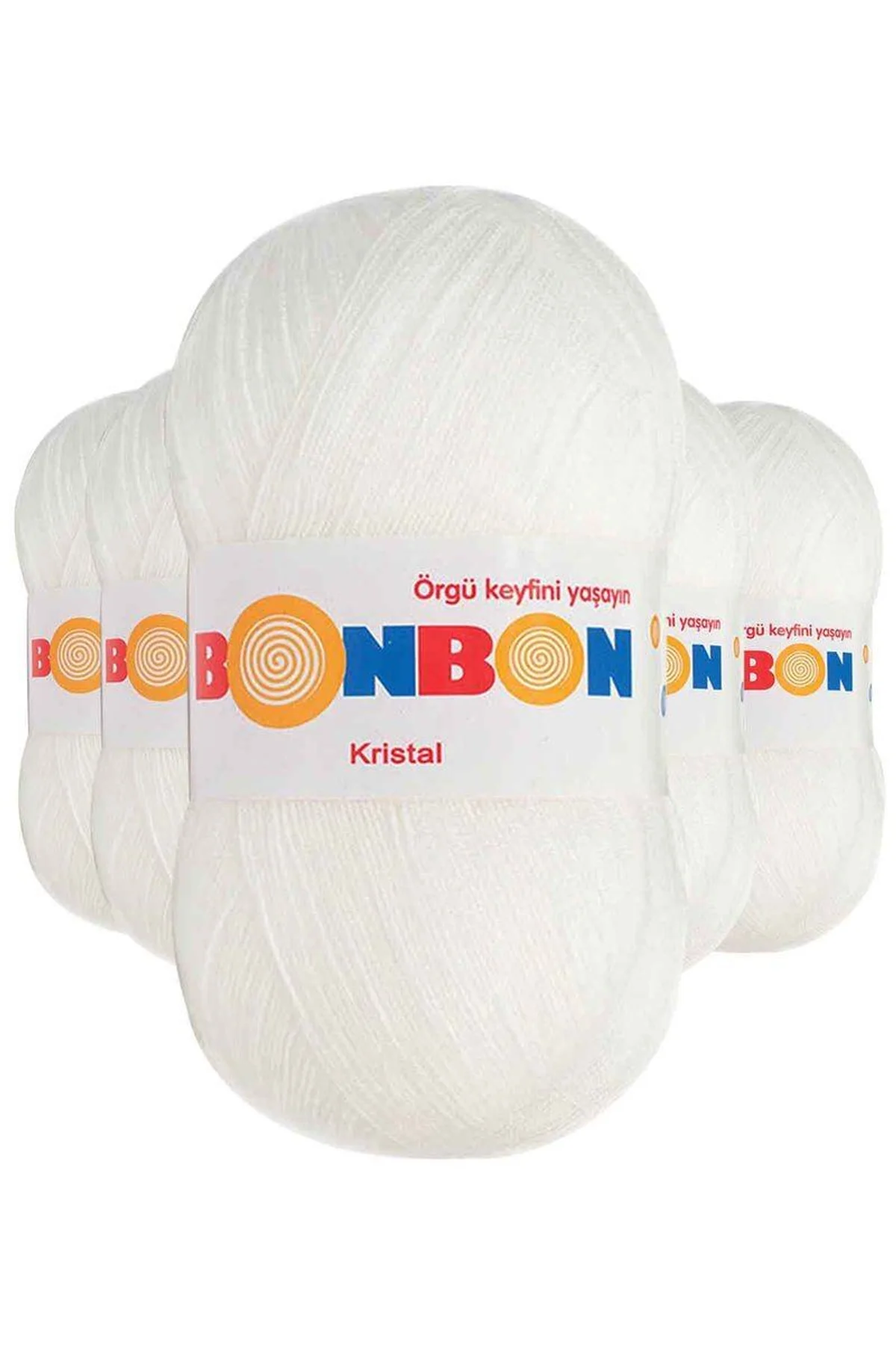 5 Adet Kristal El Örgü Lif İpi Beyaz 98200 - Just Cheap Store Görsel 2