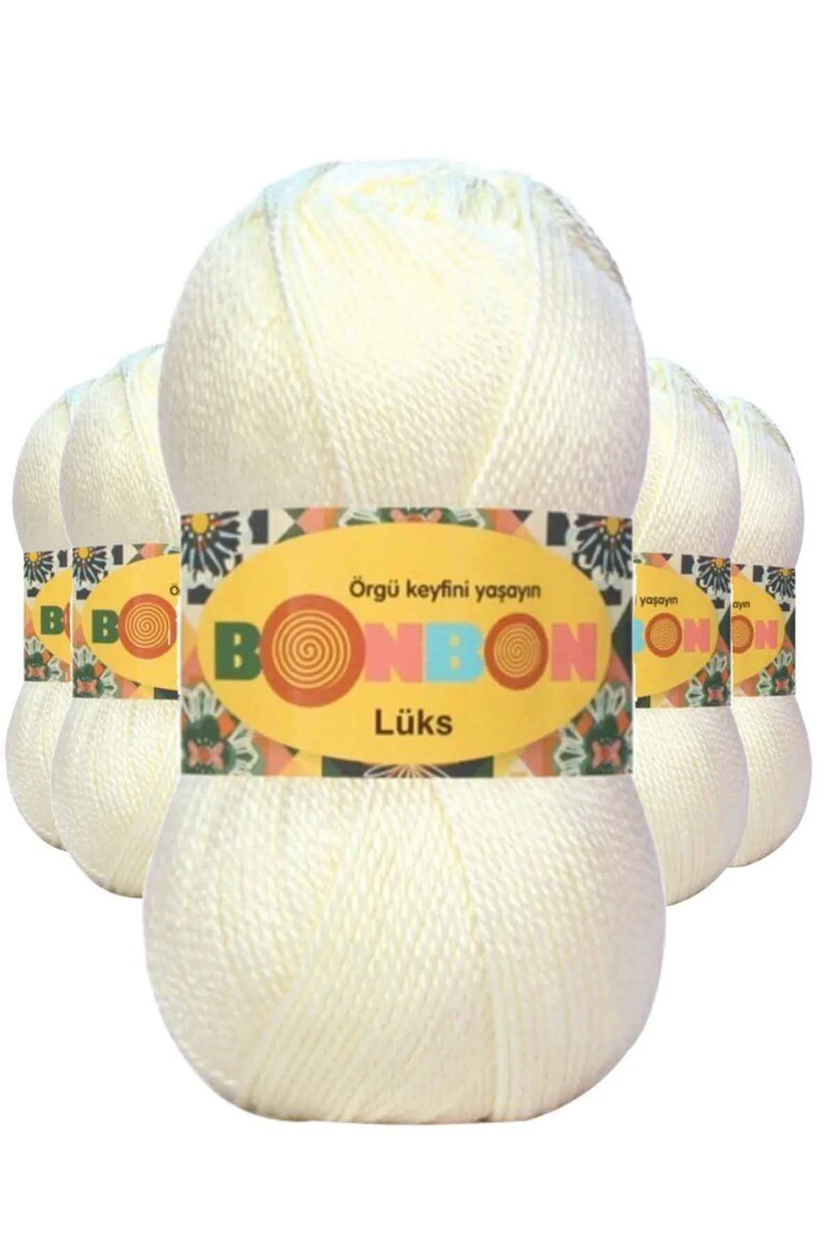 5 Adet Lüks Patik İpi Yünü Ekru 98300 - Just Cheap Store Görsel 2