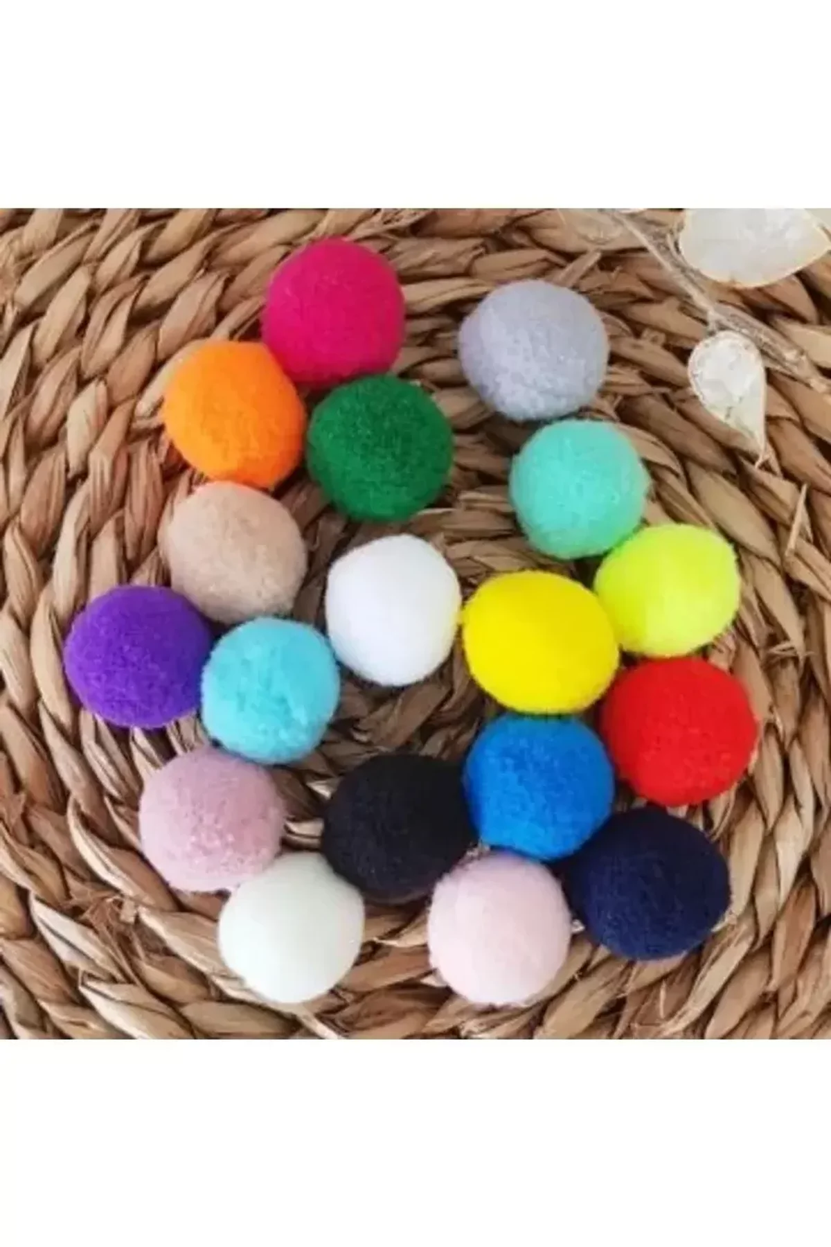 12mm Renkli Karışık Yumuşak Ponpon Peluş 200 Adet - Just Cheap Store Görsel 3