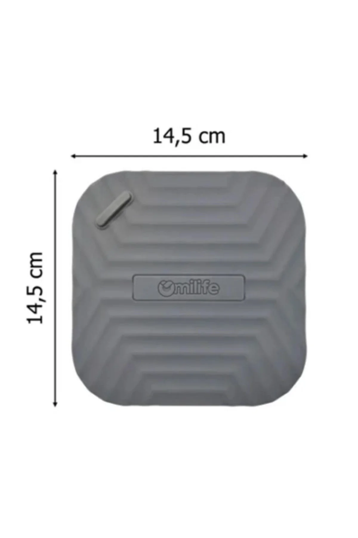 Gri Kare Evye Gider Koku Önleyici Silikon Mat – Lavabo Süzgeç ve Haşere Engelleyici (4741) - Just Cheap Store Görsel 5
