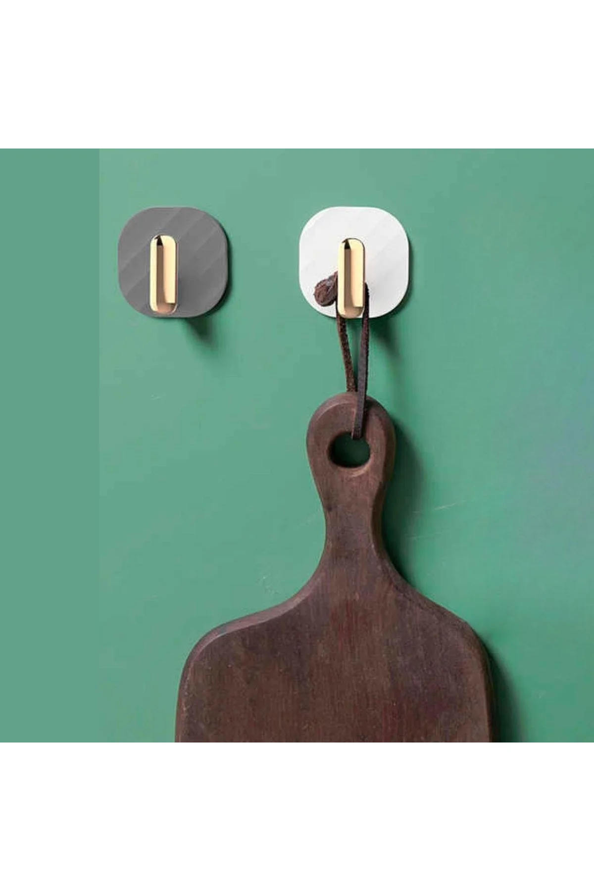 2li Yapışkanlı Retro Askılık Dolap Kapak Kulpu Gri (4741) - Just Cheap Store Görsel 3