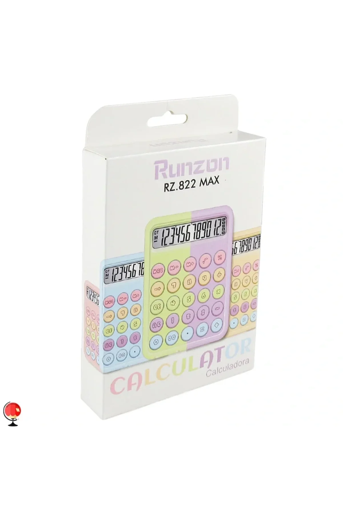 Runzon Renkli Hesap Makinesi Yuvarlak Uçlu 12 Hane Mavi RZ-822 (4741) - Just Cheap Store Görsel 3