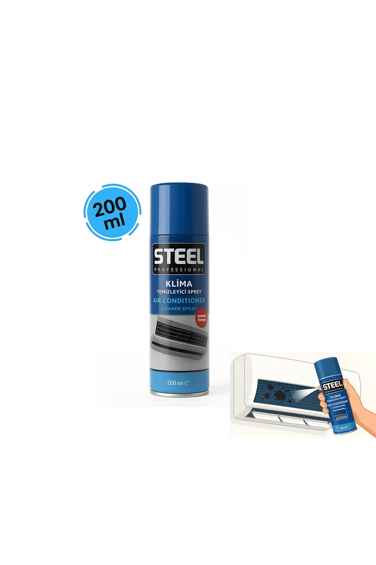 KLİMA TEMİZLEYİCİ SPREY 200ML (4741)