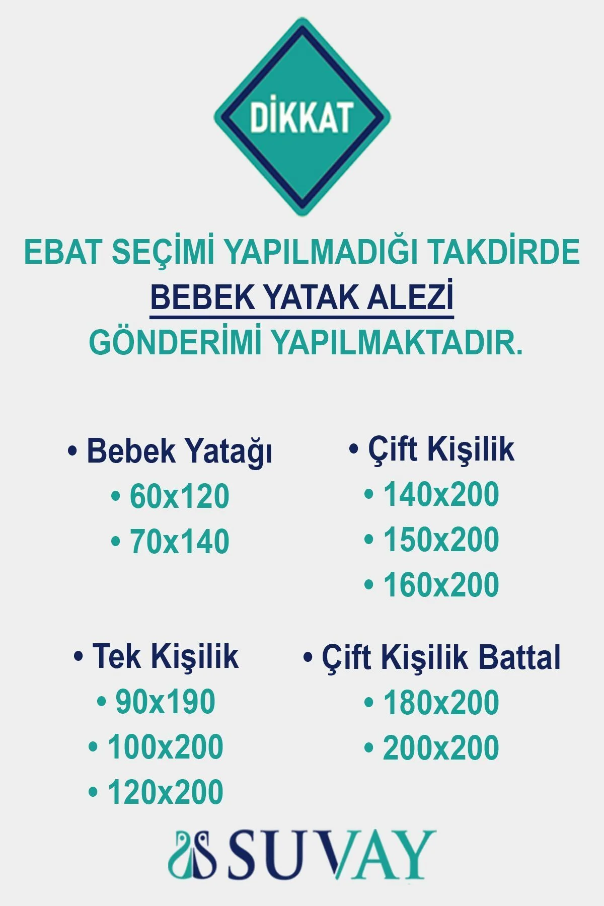 Micro Su Sıvı Geçirmez Lastikli Alez Tek &amp; Çift Kişilik Yatak Koruyucu Beyaz Renkli Yatak Alezi - SUVAY Görsel 3