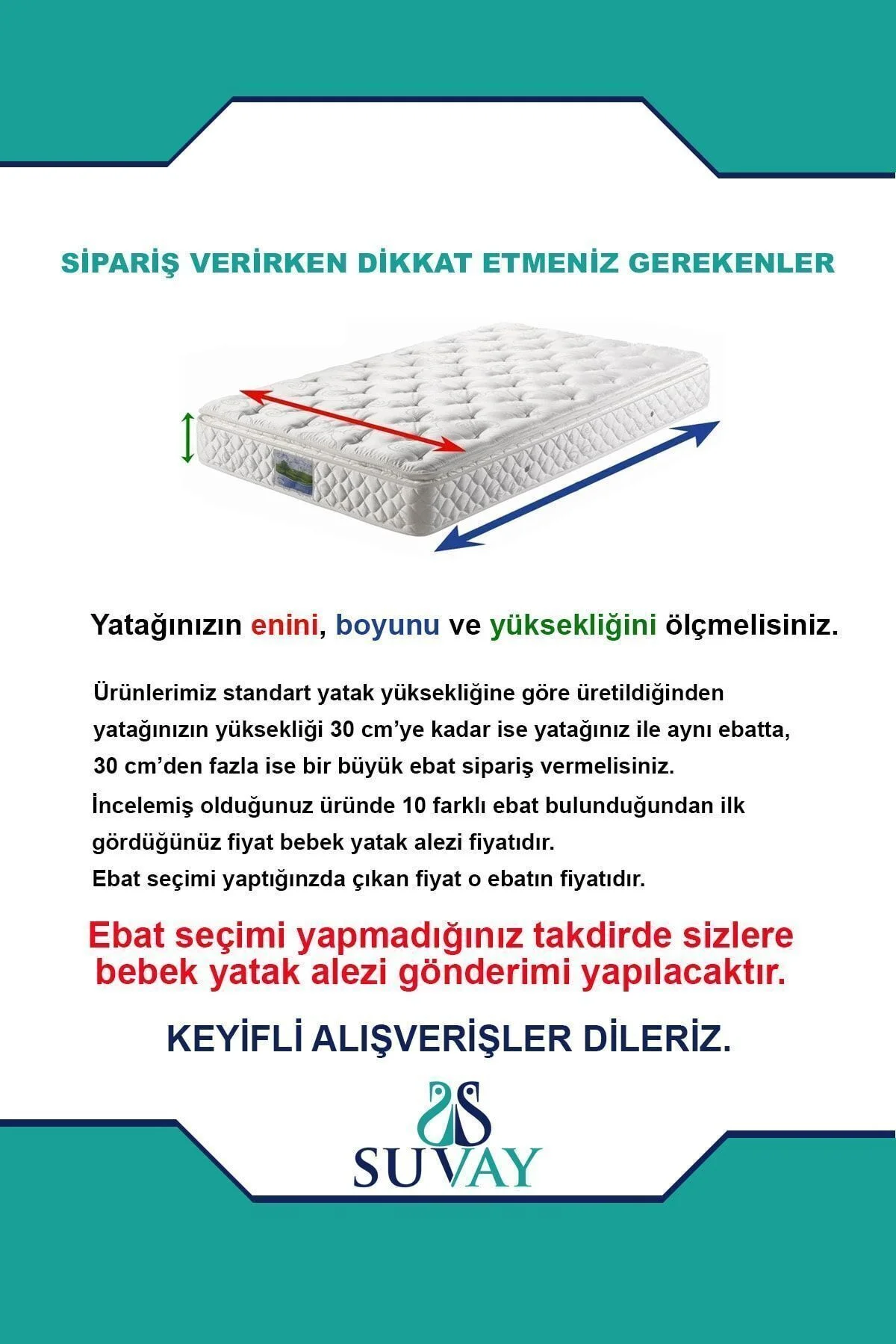 Micro Su Sıvı Geçirmez Lastikli Alez Tek &amp; Çift Kişilik Yatak Koruyucu Beyaz Renkli Yatak Alezi - SUVAY Görsel 8