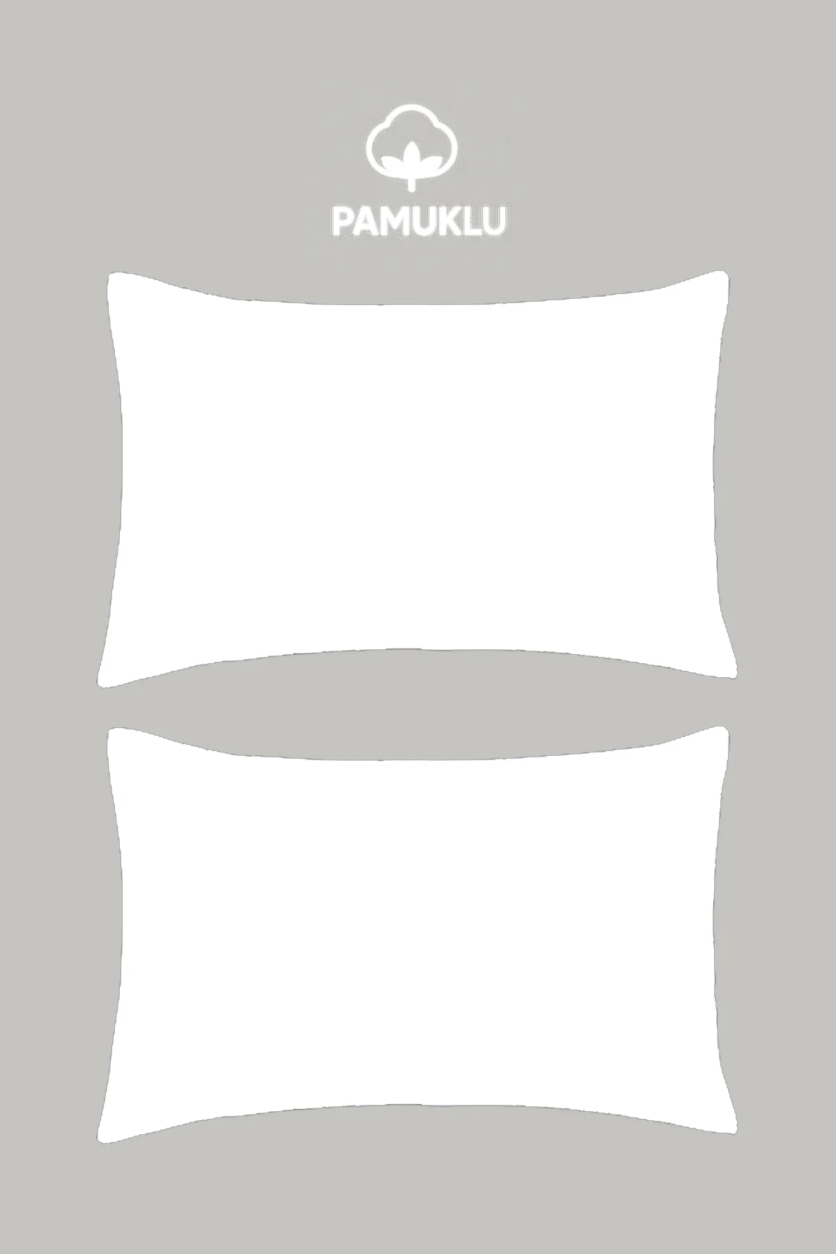 2'li Yastık Kılıfı Beyaz Pamuklu Kapaklı 50x70 Cm - SUVAY Görsel 2