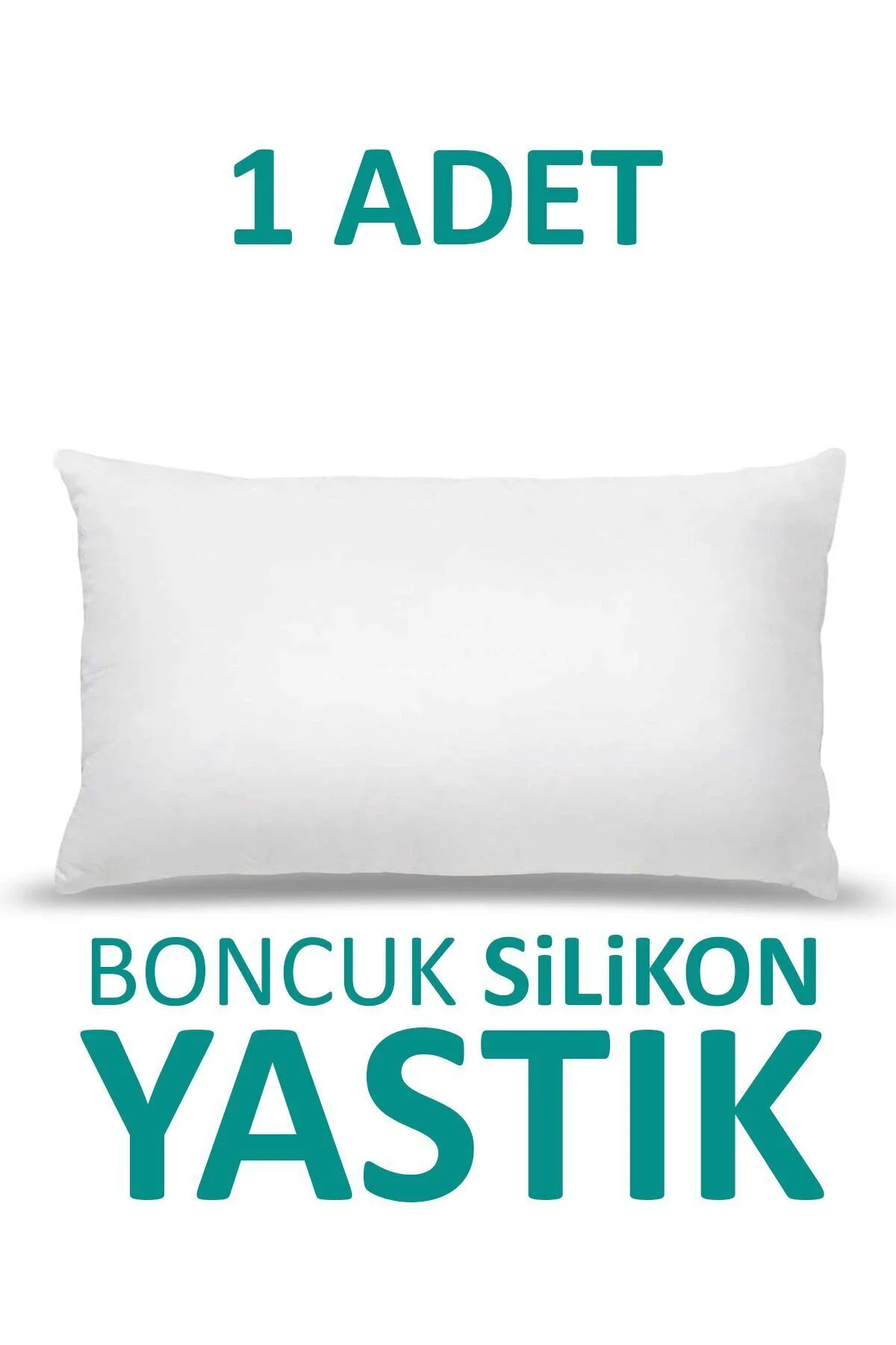 1 Adet Antialerjik Boncuk Silikon Yastık Pamuklu Kılıf 900 gr