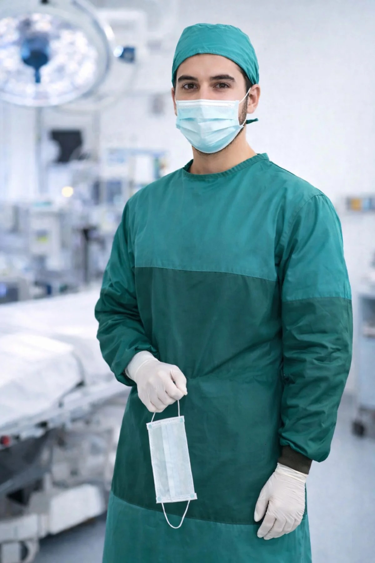 Cerrahi Box Önlüğü Ameliyathane Doktor Boks Önlüğü Yıkanabilir Çok Kullanımlık Önlük - SUVAY Görsel 3
