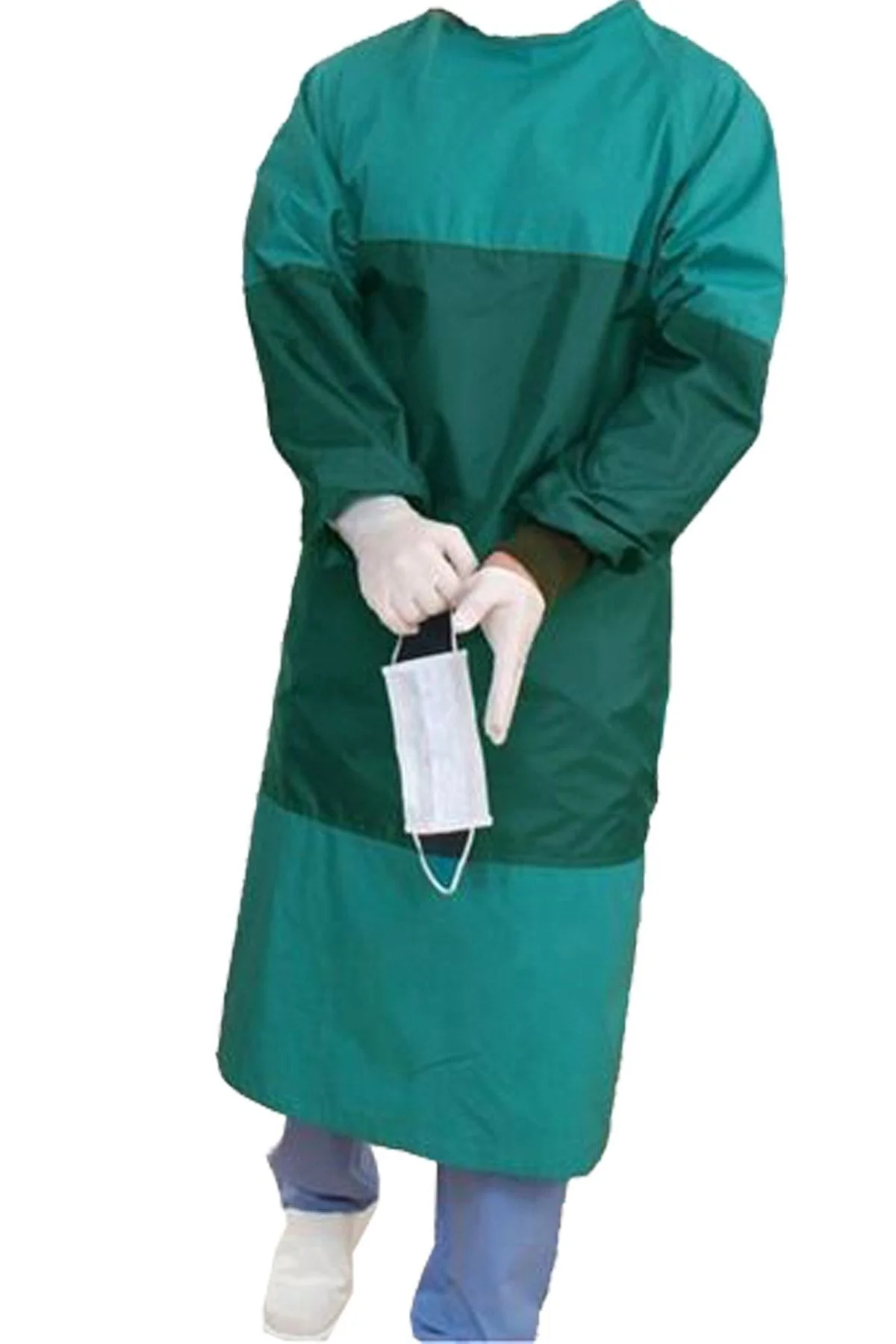 Cerrahi Box Önlüğü Ameliyathane Doktor Boks Önlüğü Yıkanabilir Çok Kullanımlık Önlük - SUVAY Görsel 4