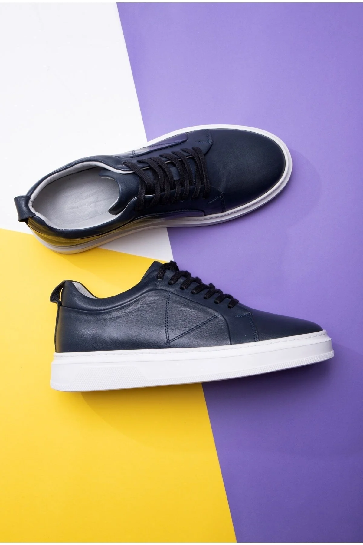Correndo Erkek Hakiki Deri Sneaker, Bağcıklı Sneaker, Hakiki Deri Sneaker, Erkek Sneaker - Ducavelli Görsel 5