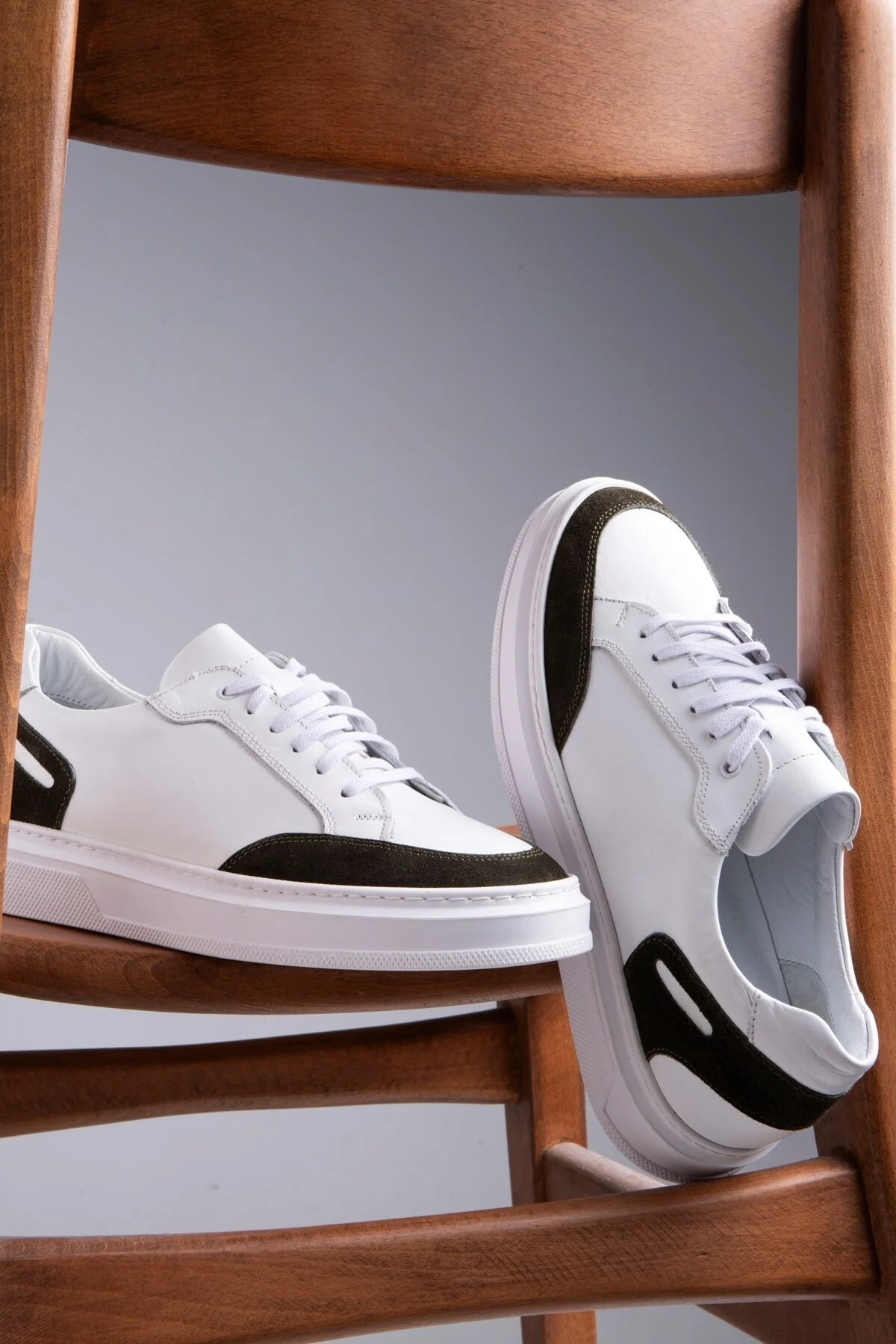 Tarona Erkek Hakiki Deri Sneaker, Bağcıklı Sneaker, Hakiki Deri Sneaker, Erkek Sneaker - Ducavelli Görsel 6