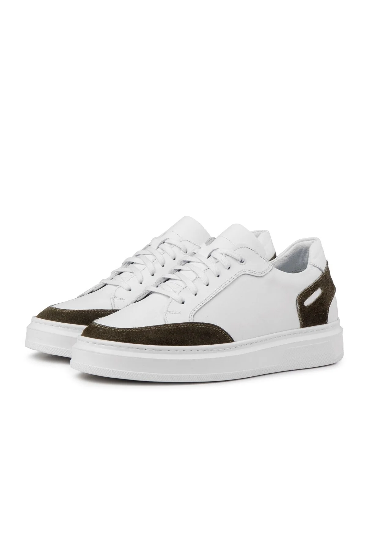 Tarona Erkek Hakiki Deri Sneaker, Bağcıklı Sneaker, Hakiki Deri Sneaker, Erkek Sneaker - Ducavelli Görsel 2