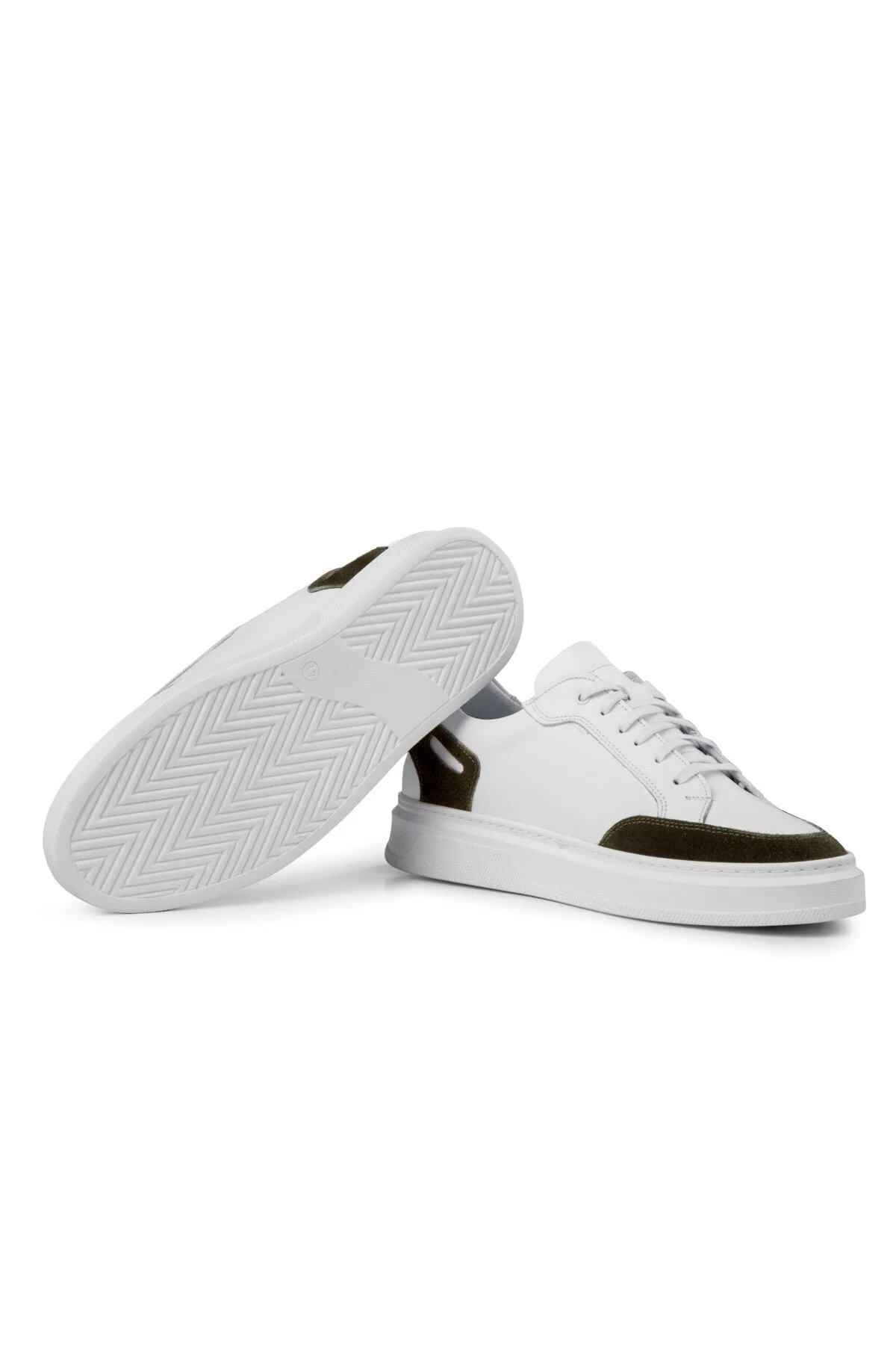 Tarona Erkek Hakiki Deri Sneaker, Bağcıklı Sneaker, Hakiki Deri Sneaker, Erkek Sneaker - Ducavelli Görsel 3