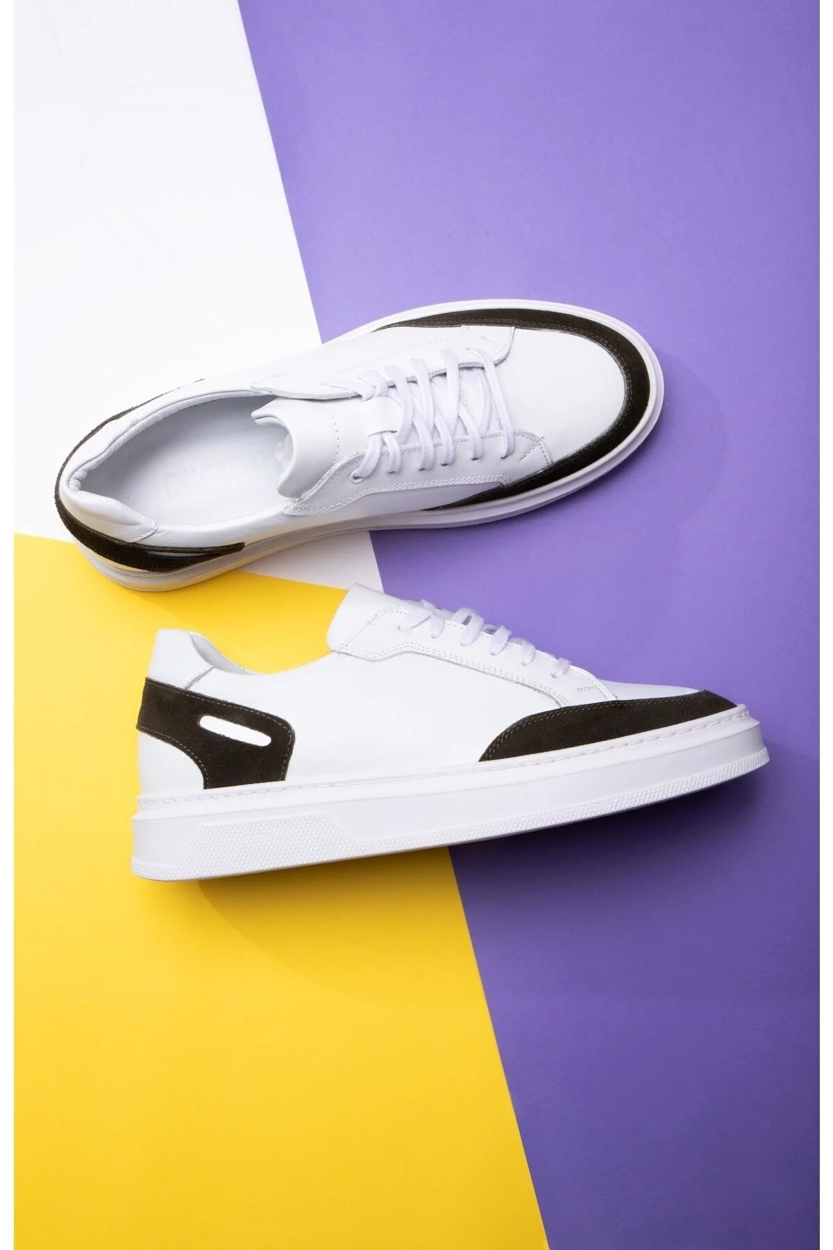 Tarona Erkek Hakiki Deri Sneaker, Bağcıklı Sneaker, Hakiki Deri Sneaker, Erkek Sneaker - Ducavelli Görsel 5