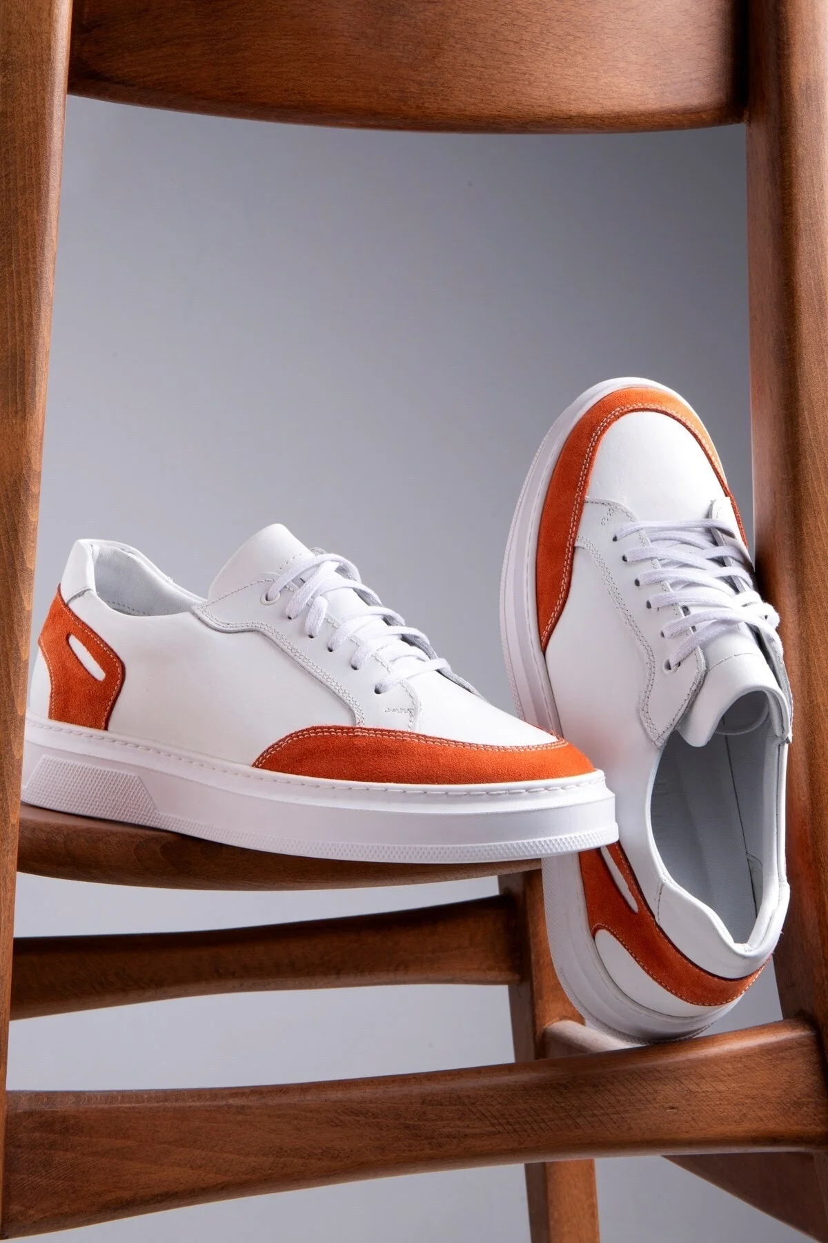 Tarona Erkek Hakiki Deri Sneaker, Bağcıklı Sneaker, Hakiki Deri Sneaker, Erkek Sneaker - Ducavelli Görsel 6
