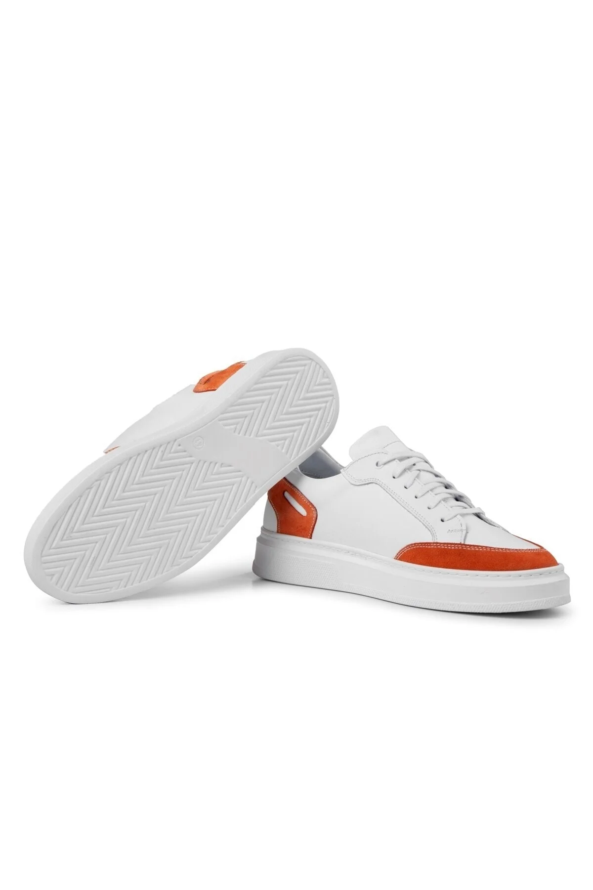 Tarona Erkek Hakiki Deri Sneaker, Bağcıklı Sneaker, Hakiki Deri Sneaker, Erkek Sneaker - Ducavelli Görsel 3