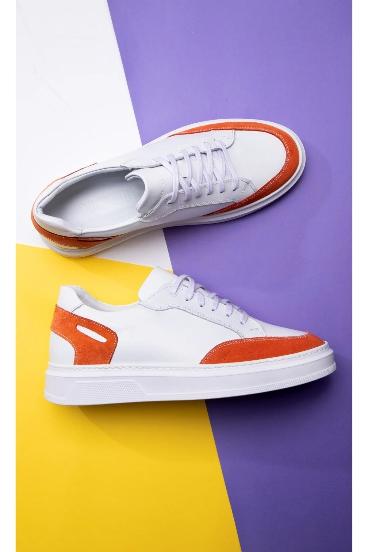 Tarona Erkek Hakiki Deri Sneaker, Bağcıklı Sneaker, Hakiki Deri Sneaker, Erkek Sneaker - Ducavelli Görsel 5