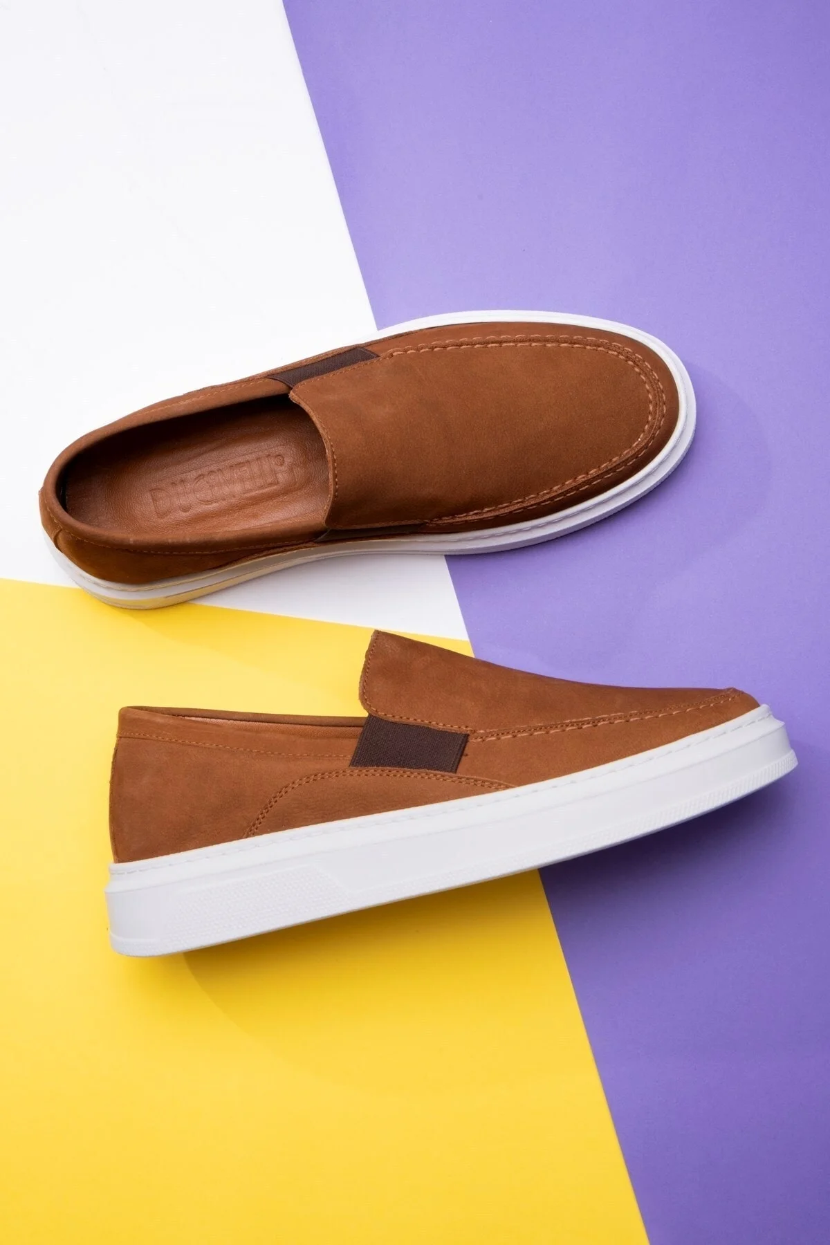 Menta Erkek Hakiki Deri Nubuk Sneaker, Loafer Sneaker, Hakiki Deri Sneaker, Erkek Snaker - Ducavelli Görsel 5