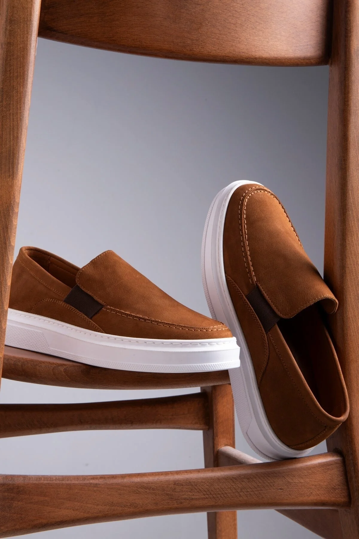 Menta Erkek Hakiki Deri Nubuk Sneaker, Loafer Sneaker, Hakiki Deri Sneaker, Erkek Snaker - Ducavelli Görsel 6