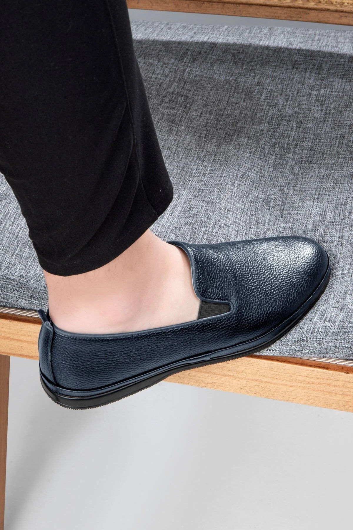 Kante Hakiki Deri Comfort Ortopedik Erkek Günlük Ayakkabı, Baba Ayakkabısı, Ortopedik Ayakkabı, Loaf - Ducavelli Görsel 7