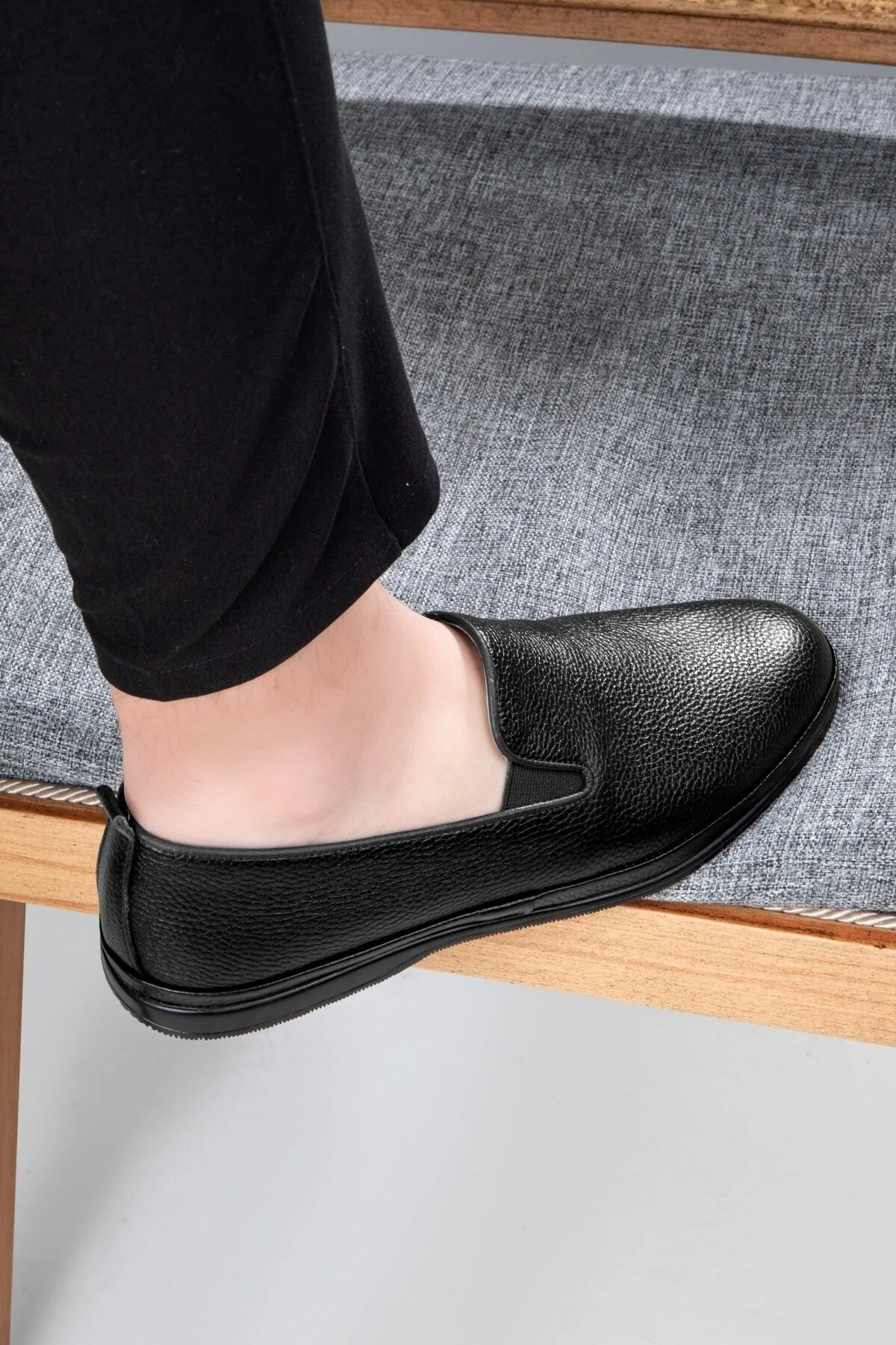 Kante Hakiki Deri Comfort Ortopedik Erkek Günlük Ayakkabı, Baba Ayakkabısı, Ortopedik Ayakkabı, Loaf - Ducavelli Görsel 7