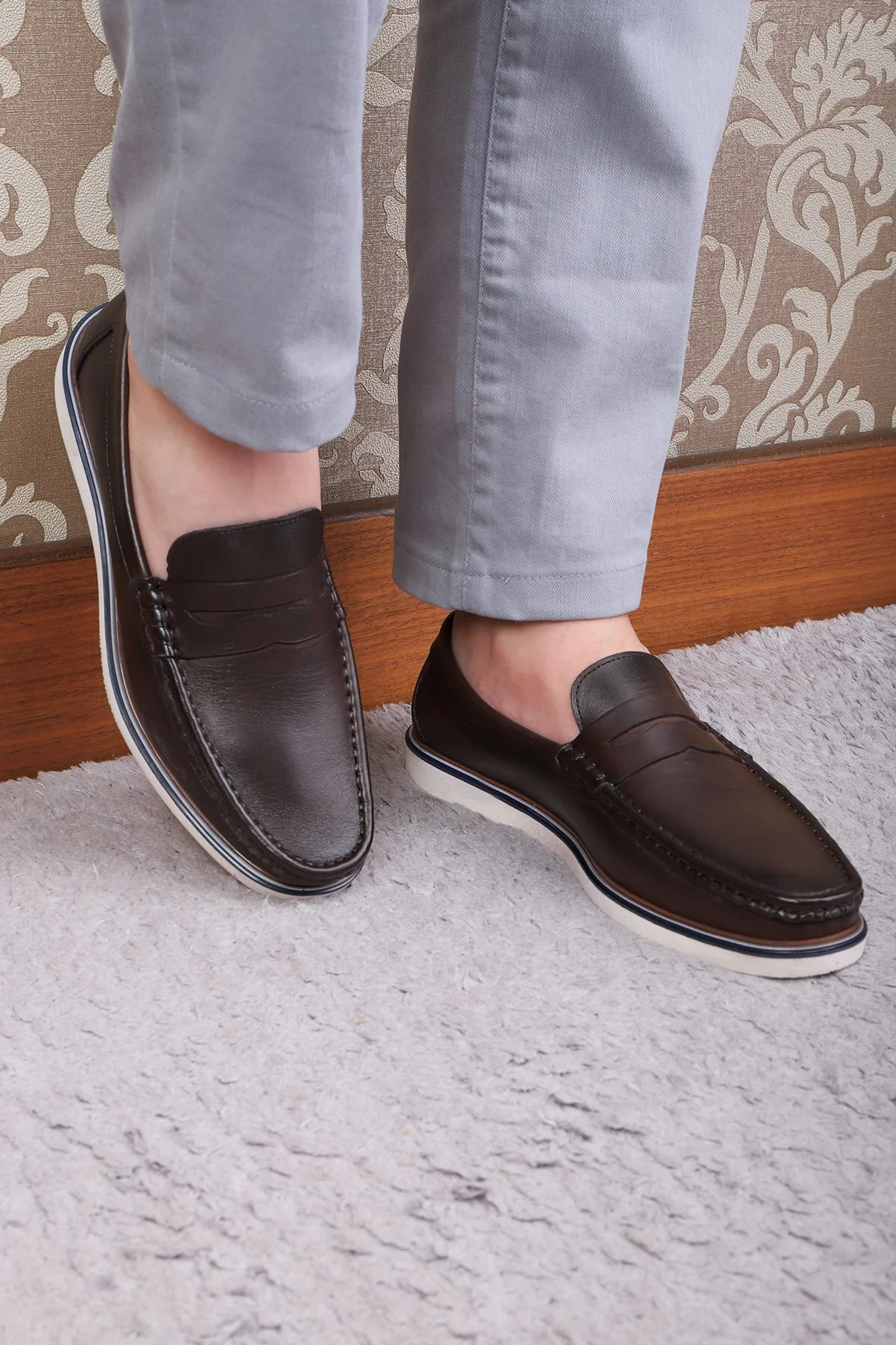 Vittoria Hakiki Deri Erkek Günlük Ayakkabı Loafer Ayakkabı - Ducavelli Görsel 5