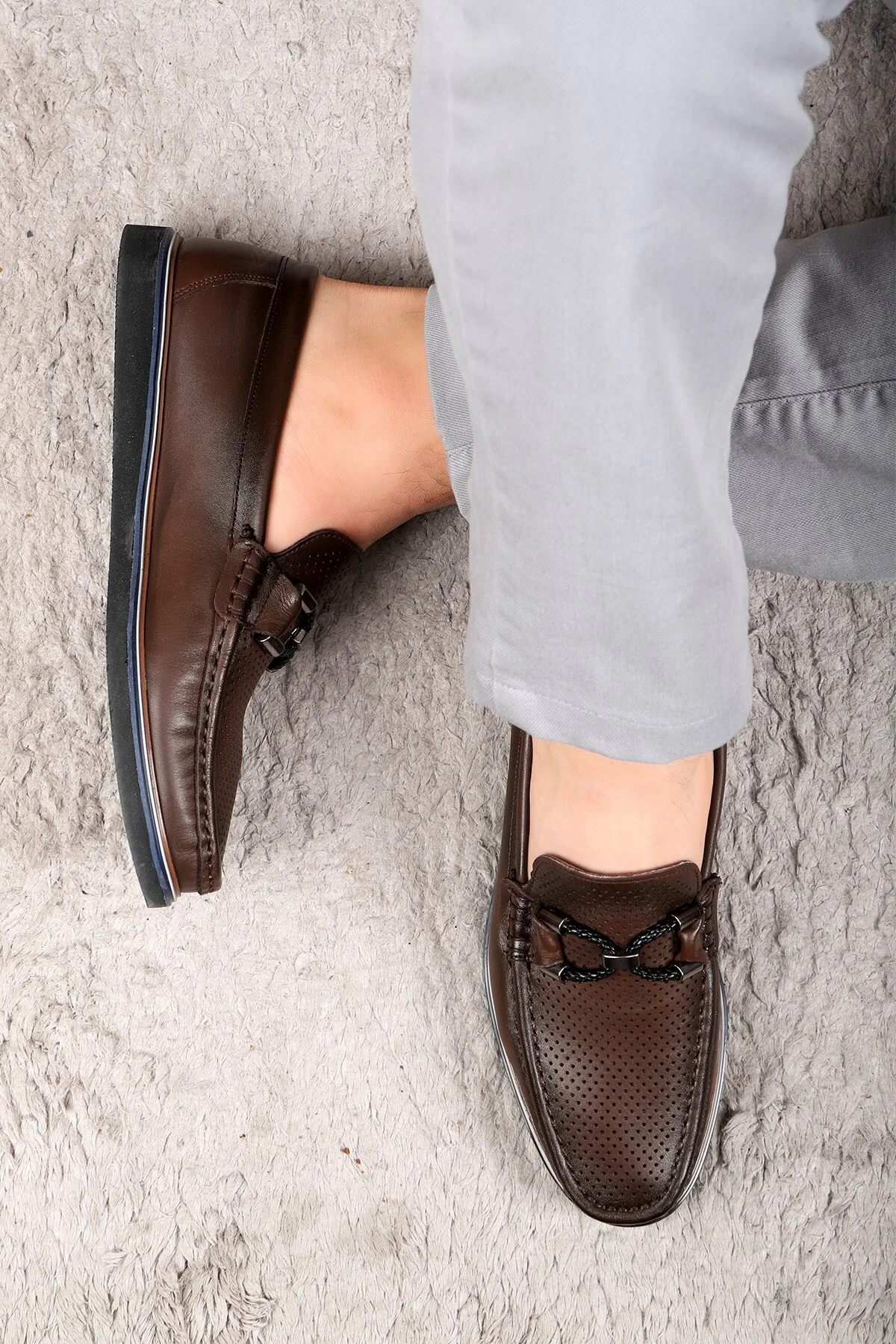 Gela Hakiki Deri Erkek Günlük Ayakkabı Loafer Ayakkabı - Ducavelli Görsel 7