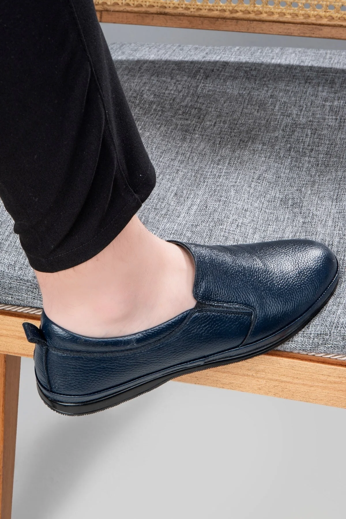 Kaila Hakiki Deri Comfort Ortopedik Erkek Günlük Ayakkabı, Baba Ayakkabısı, Ortopedik Ayakkabı, Loaf - Ducavelli Görsel 7