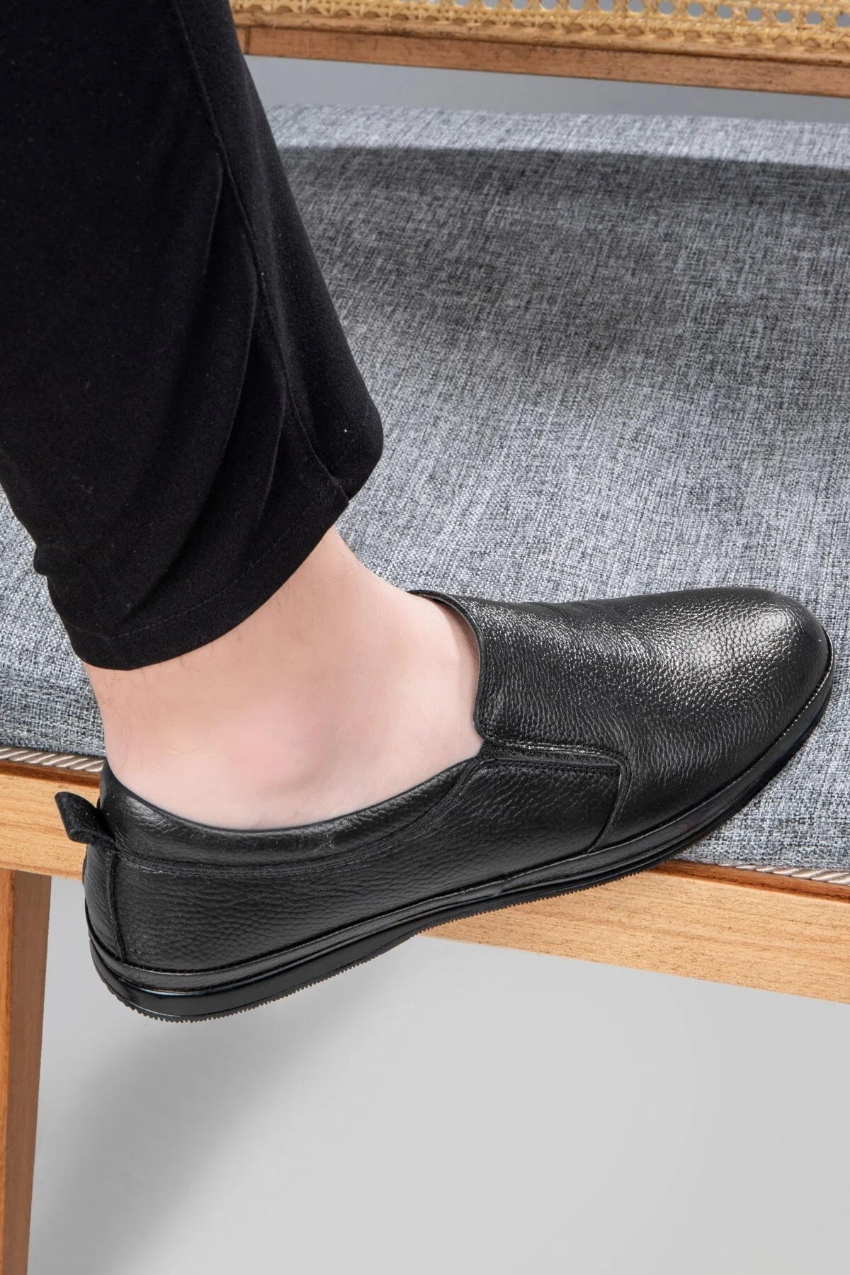 Kaila Hakiki Deri Comfort Ortopedik Erkek Günlük Ayakkabı, Baba Ayakkabısı, Ortopedik Ayakkabı, Loaf - Ducavelli Görsel 7