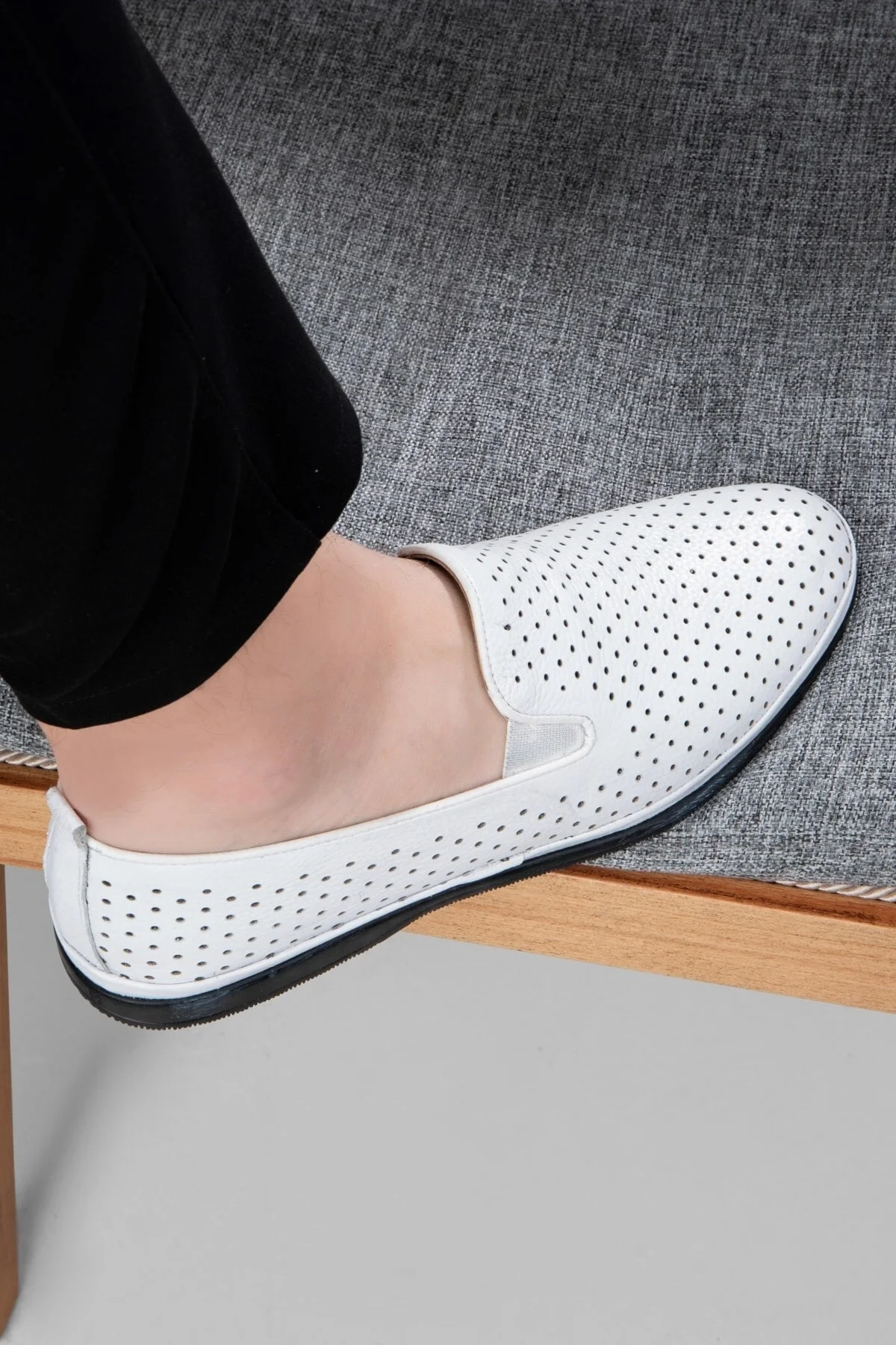 Komba Hakiki Deri Comfort Ortopedik Erkek Günlük Ayakkabı, Baba Ayakkabısı Ortopedik Loafer Ayakkabı - Ducavelli Görsel 6