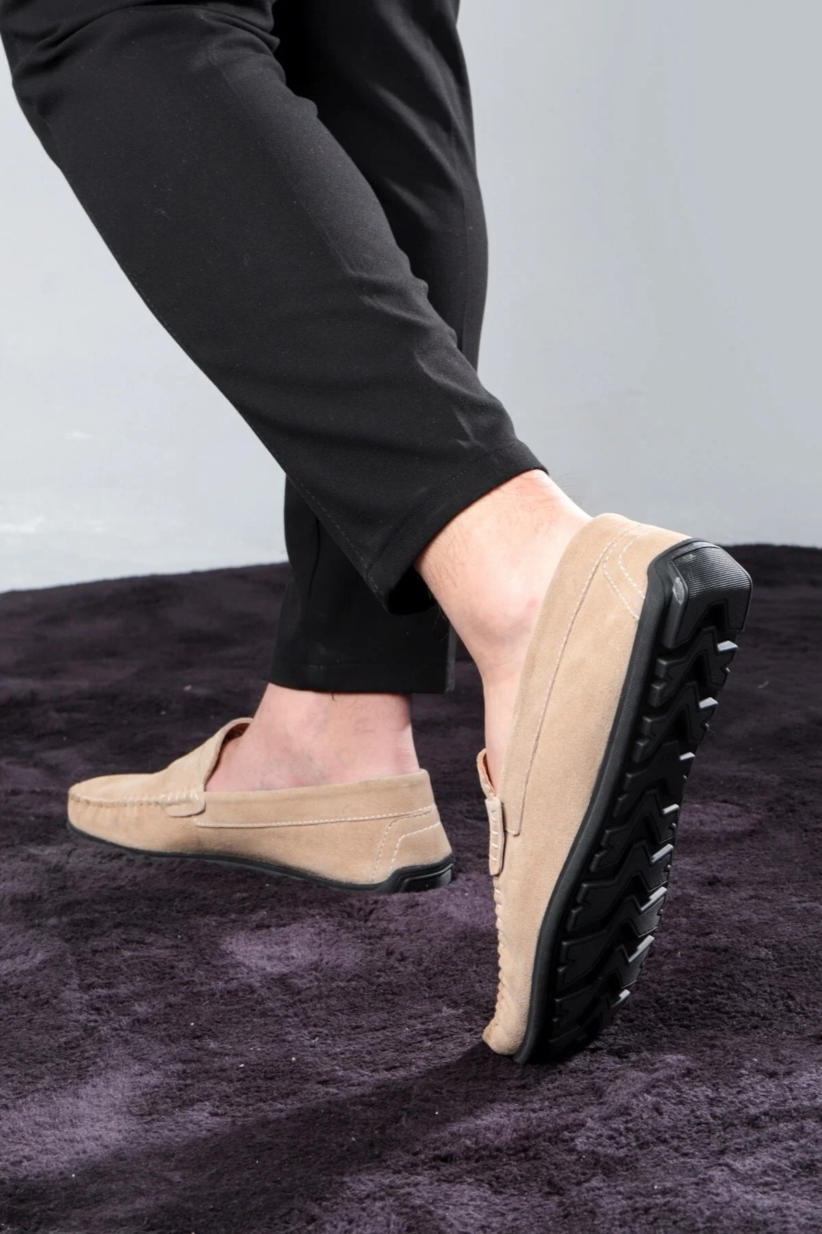 Naran Hakiki Deri Erkek Günlük Ayakkabı, Loafer Ayakkabı, Hafif Ayakkabı, Süet Ayakkabı - Ducavelli Görsel 7