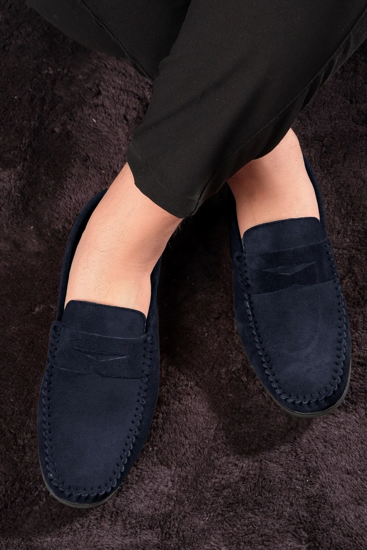 Naran Hakiki Deri Erkek Günlük Ayakkabı, Loafer Ayakkabı, Hafif Ayakkabı, Süet Ayakkabı