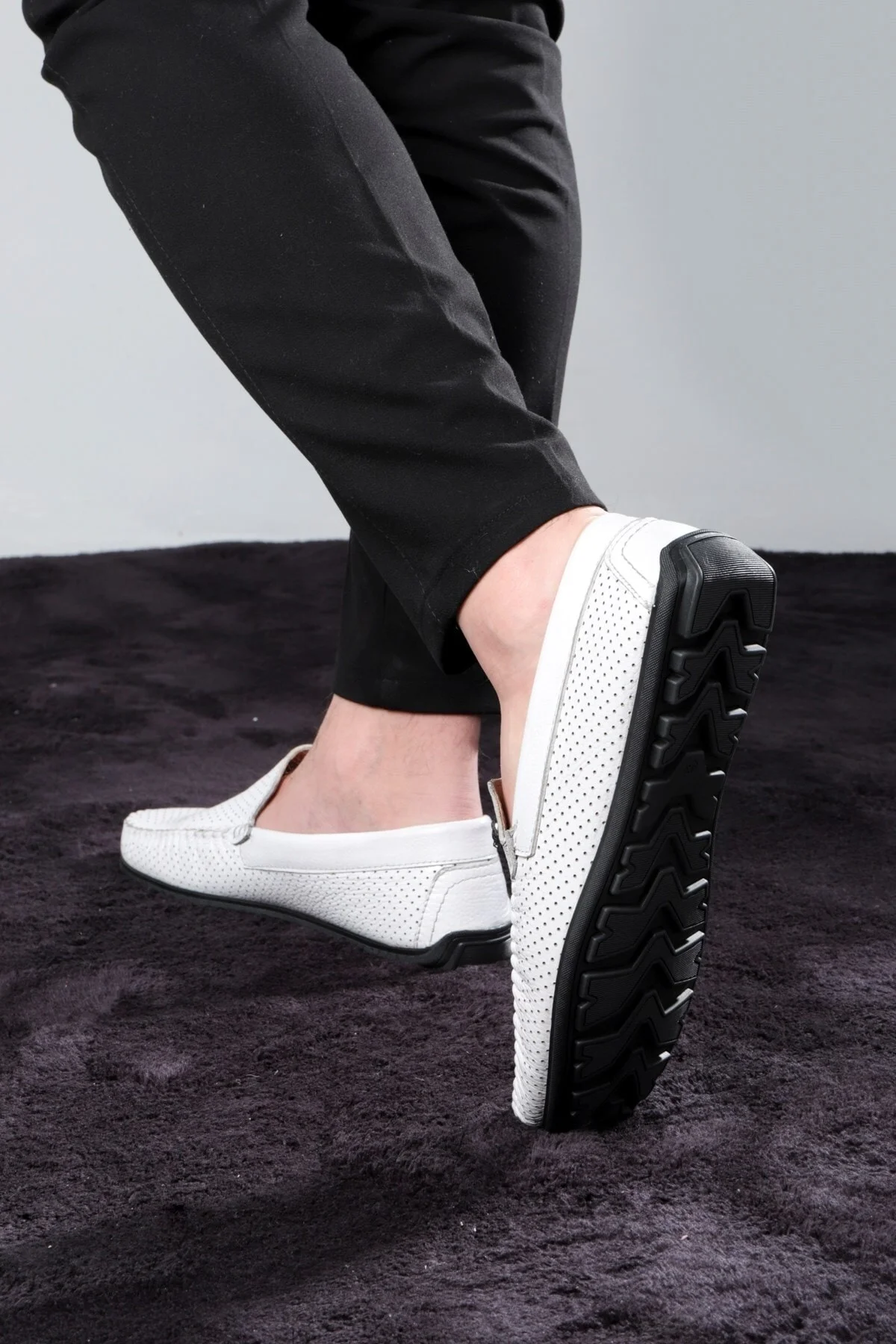 Fruga Hakiki Deri Erkek Günlük Ayakkabı, Loafer Ayakkabı, Hafif Ayakkabı, Deri Loafer Ayakkabı - Ducavelli Görsel 7