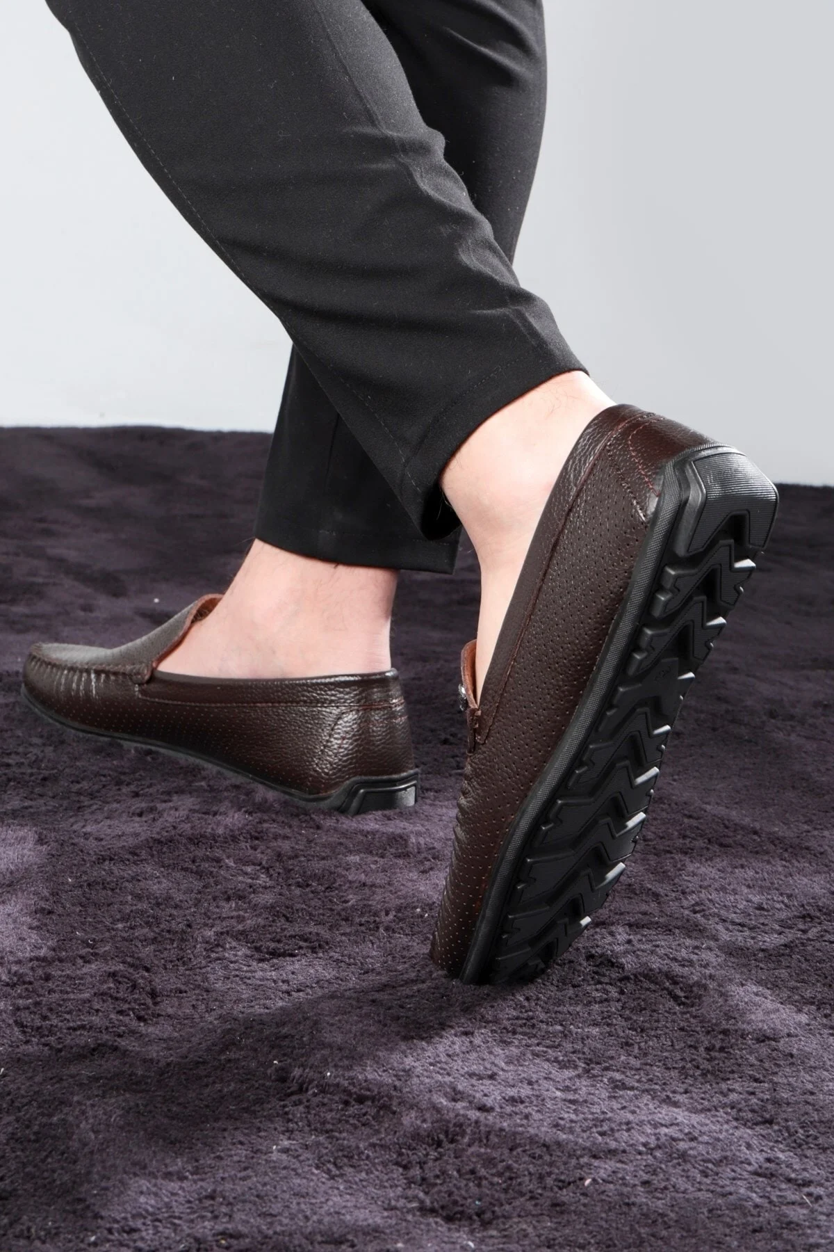 Fruga Hakiki Deri Erkek Günlük Ayakkabı, Loafer Ayakkabı, Hafif Ayakkabı, Deri Loafer Ayakkabı - Ducavelli Görsel 7