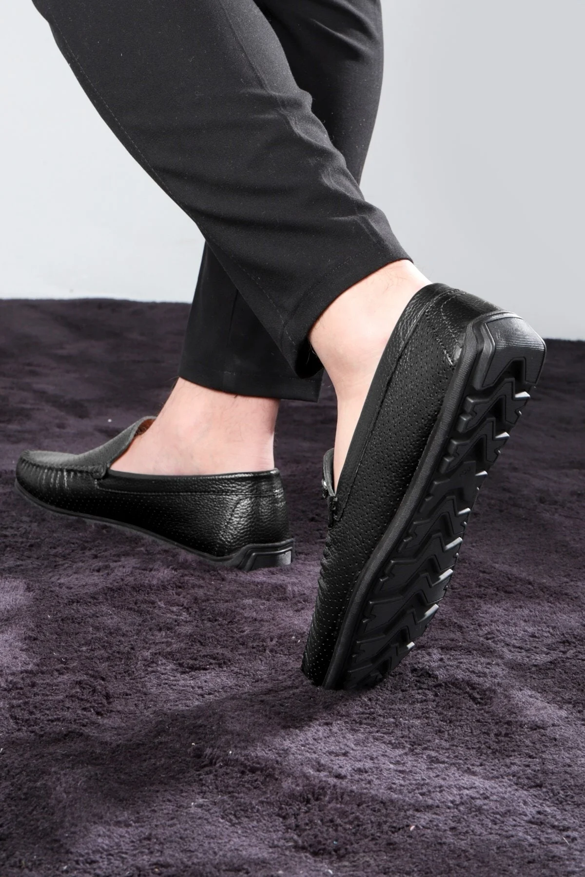 Fruga Hakiki Deri Erkek Günlük Ayakkabı, Loafer Ayakkabı, Hafif Ayakkabı, Deri Loafer Ayakkabı - Ducavelli Görsel 7