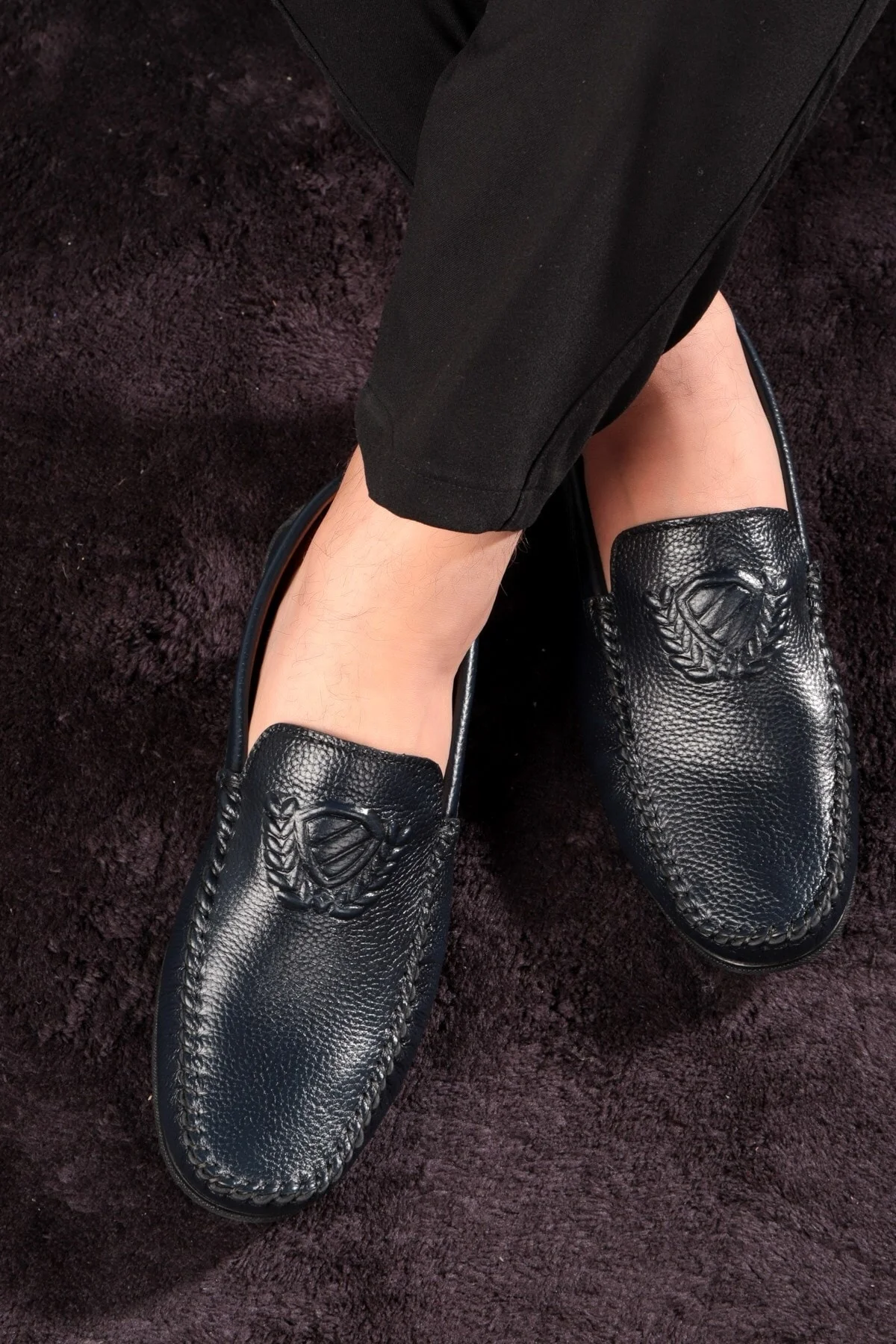 Zwang Hakiki Deri Erkek Günlük Ayakkabı, Loafer Ayakkabı, Hafif Ayakkabı, Hakiki Deri Loafer