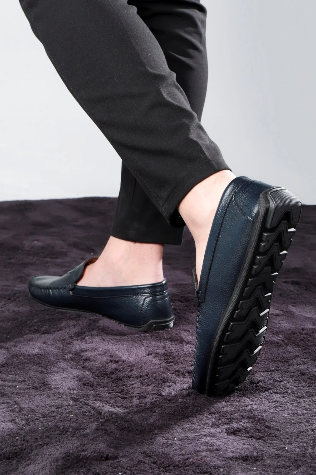 Zwang Hakiki Deri Erkek Günlük Ayakkabı, Loafer Ayakkabı, Hafif Ayakkabı, Hakiki Deri Loafer - Ducavelli Görsel 7