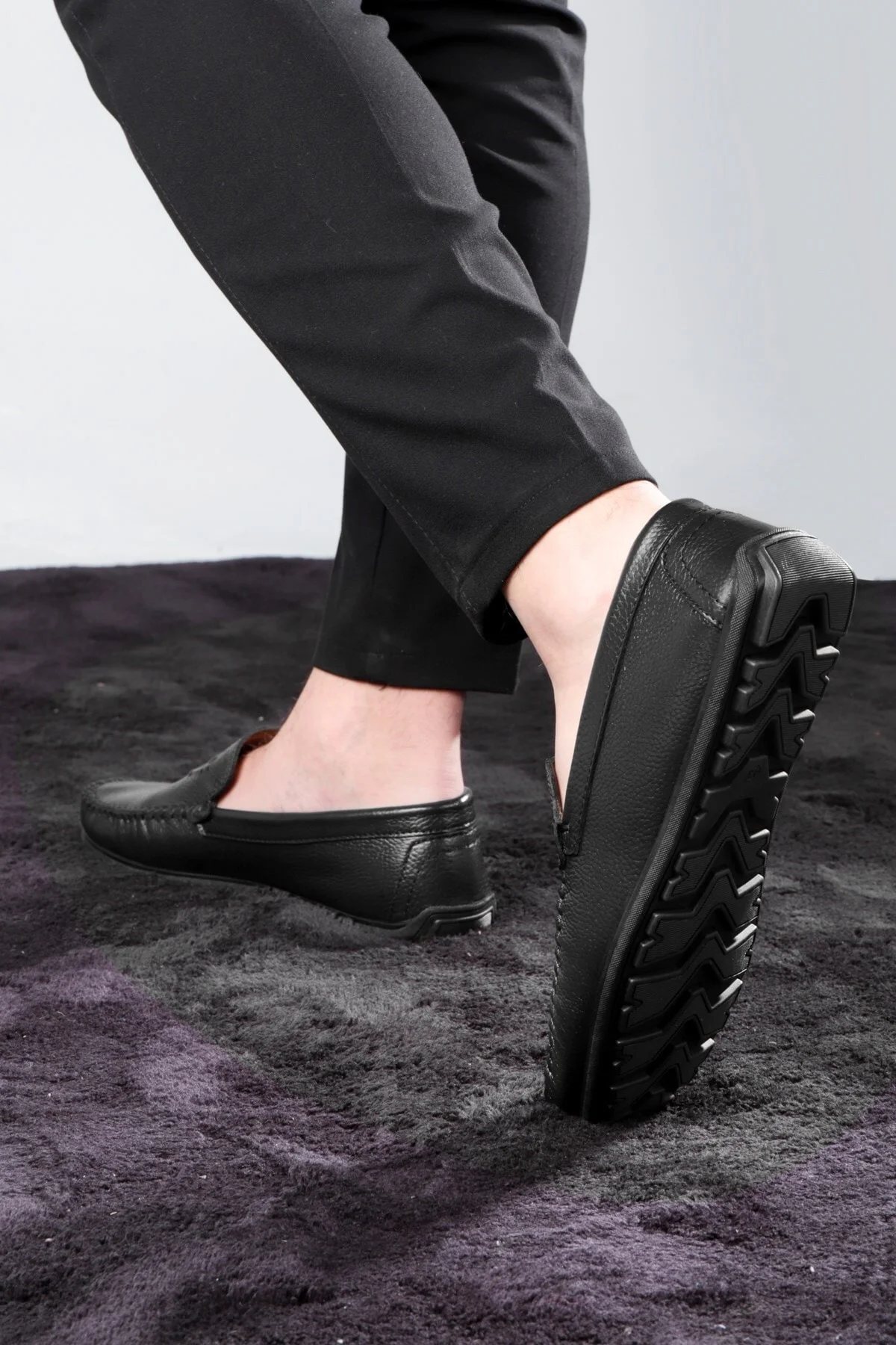 Zwang Hakiki Deri Erkek Günlük Ayakkabı, Loafer Ayakkabı, Hafif Ayakkabı, Hakiki Deri Loafer - Ducavelli Görsel 7