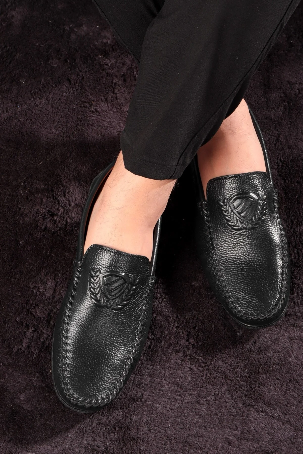 Zwang Hakiki Deri Erkek Günlük Ayakkabı, Loafer Ayakkabı, Hafif Ayakkabı, Hakiki Deri Loafer