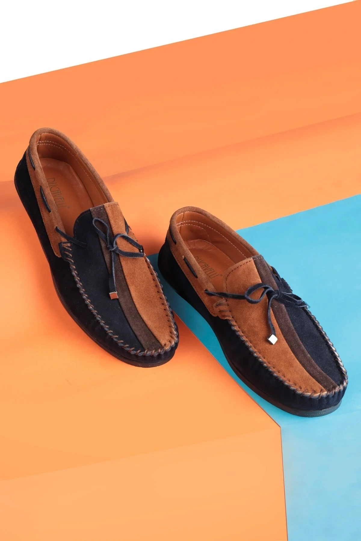 Colore Hakiki Deri Erkek Günlük Ayakkabı, Loafer Ayakkabı, Hafif Ayakkabı, Süet Loafer - Ducavelli Görsel 6