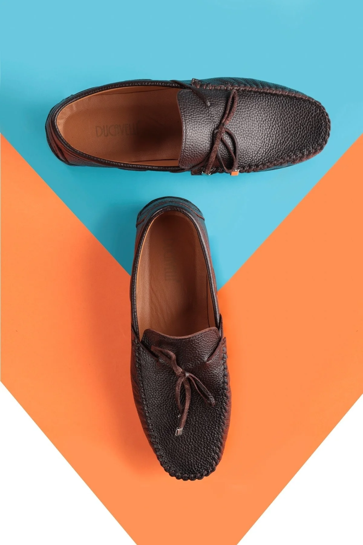 Borde Hakiki Deri Erkek Günlük Ayakkabı, Loafer Ayakkabı, Hafif Ayakkabı - Ducavelli Görsel 6