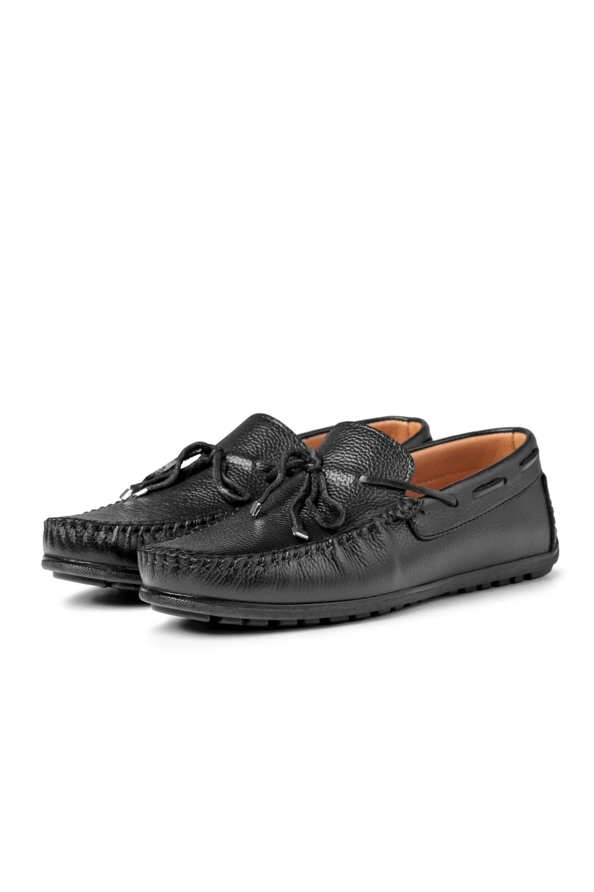 Borde Hakiki Deri Erkek Günlük Ayakkabı, Loafer Ayakkabı, Hafif Ayakkabı - Ducavelli Görsel 2