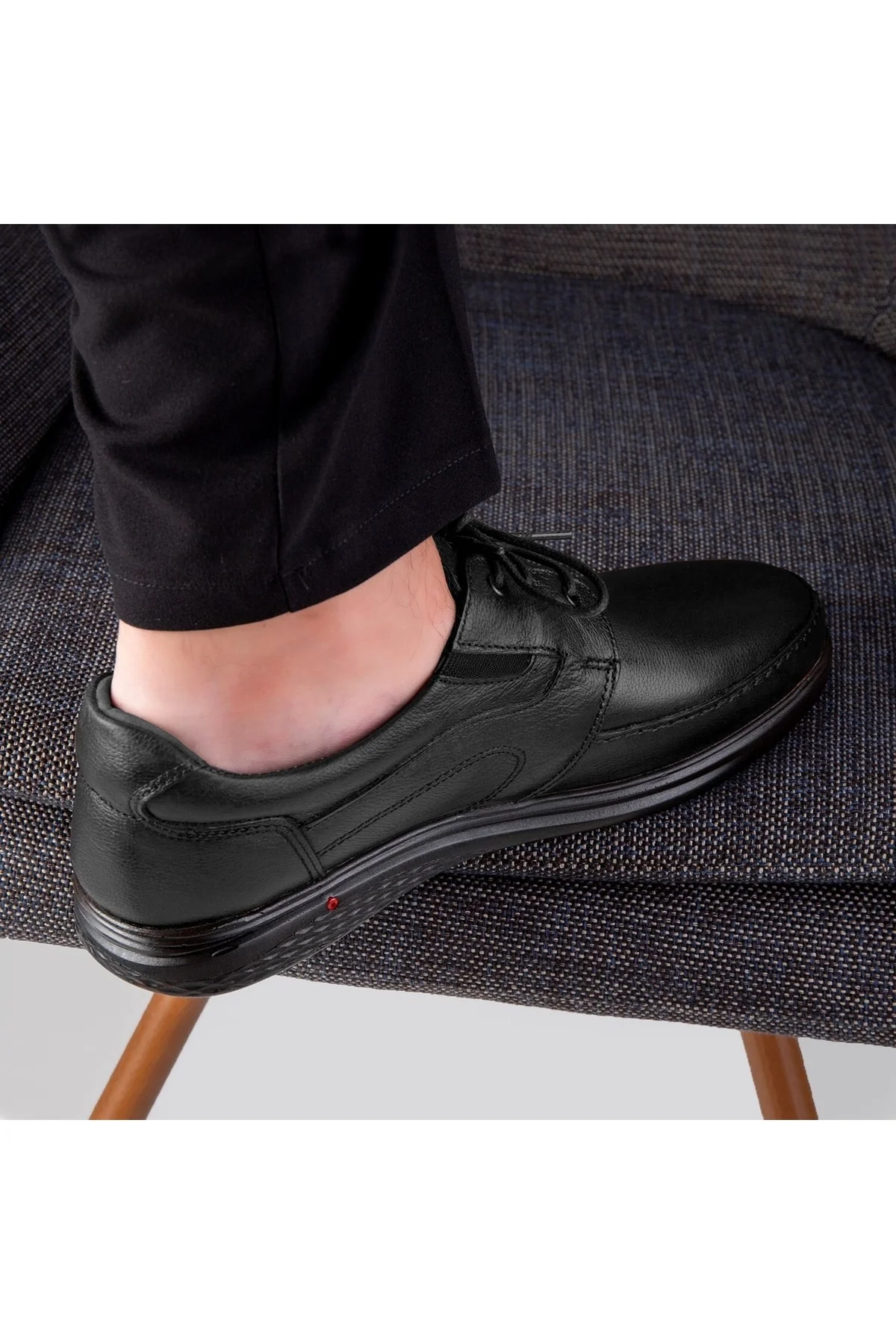 String Hakiki Deri Comfort Ortopedik Erkek Günlük Ayakkabı, Baba Ayakkabısı, Ortopedik Ayakkabı - Ducavelli Görsel 5