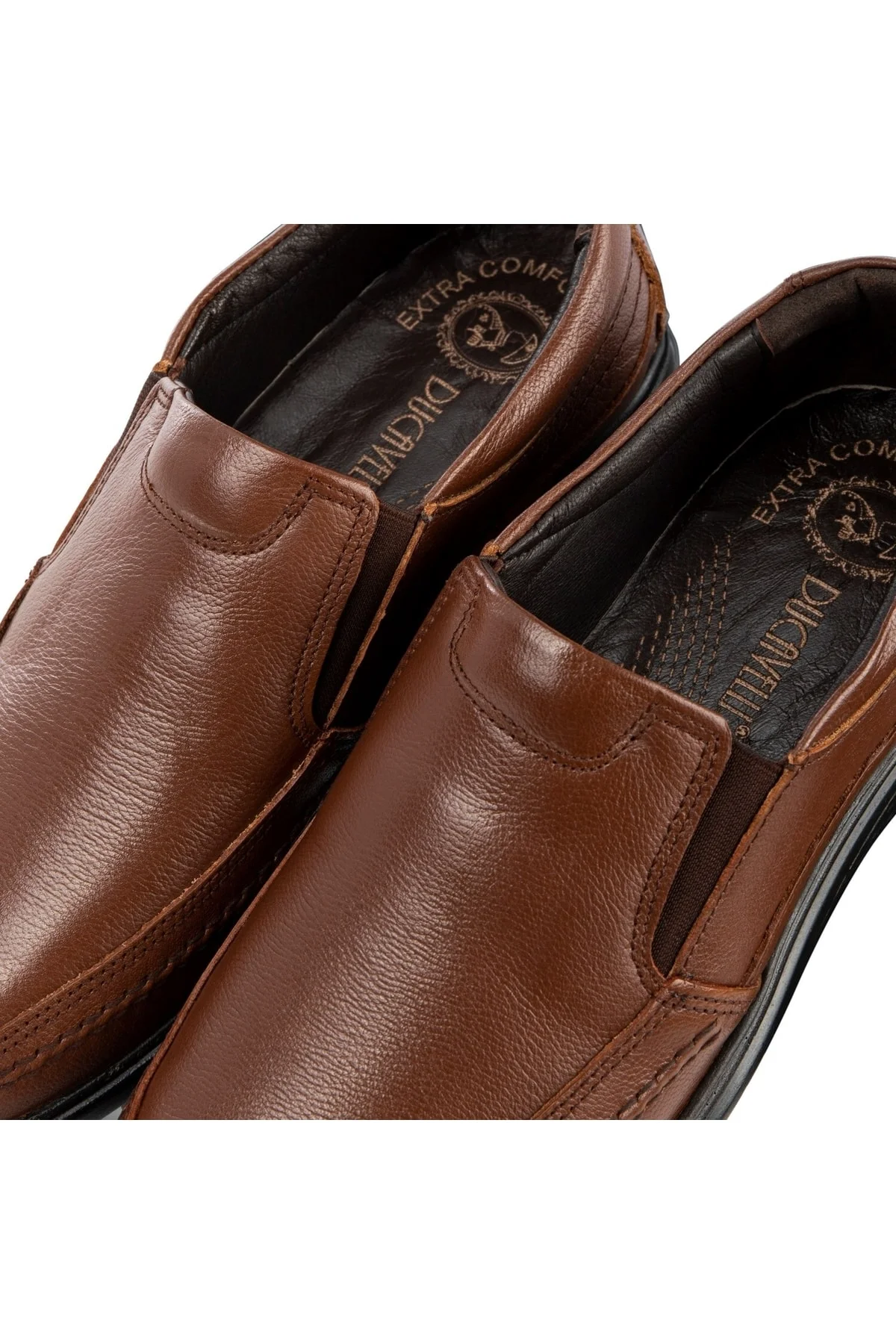 Cushy Hakiki Deri Comfort Ortopedik Erkek Günlük Ayakkabı, Baba Ayakkabısı, Ortopedik Ayakkabı - Ducavelli Görsel 3